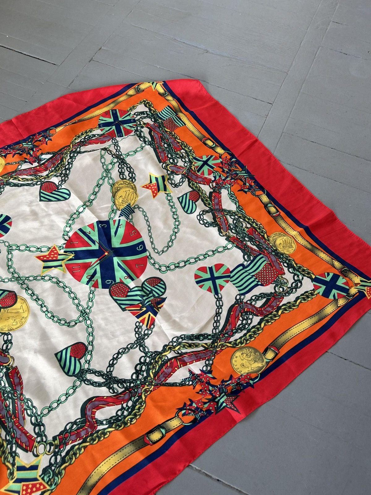 Vintage Vintage silk scarf Size ONE SIZE - 3 Thumbnail