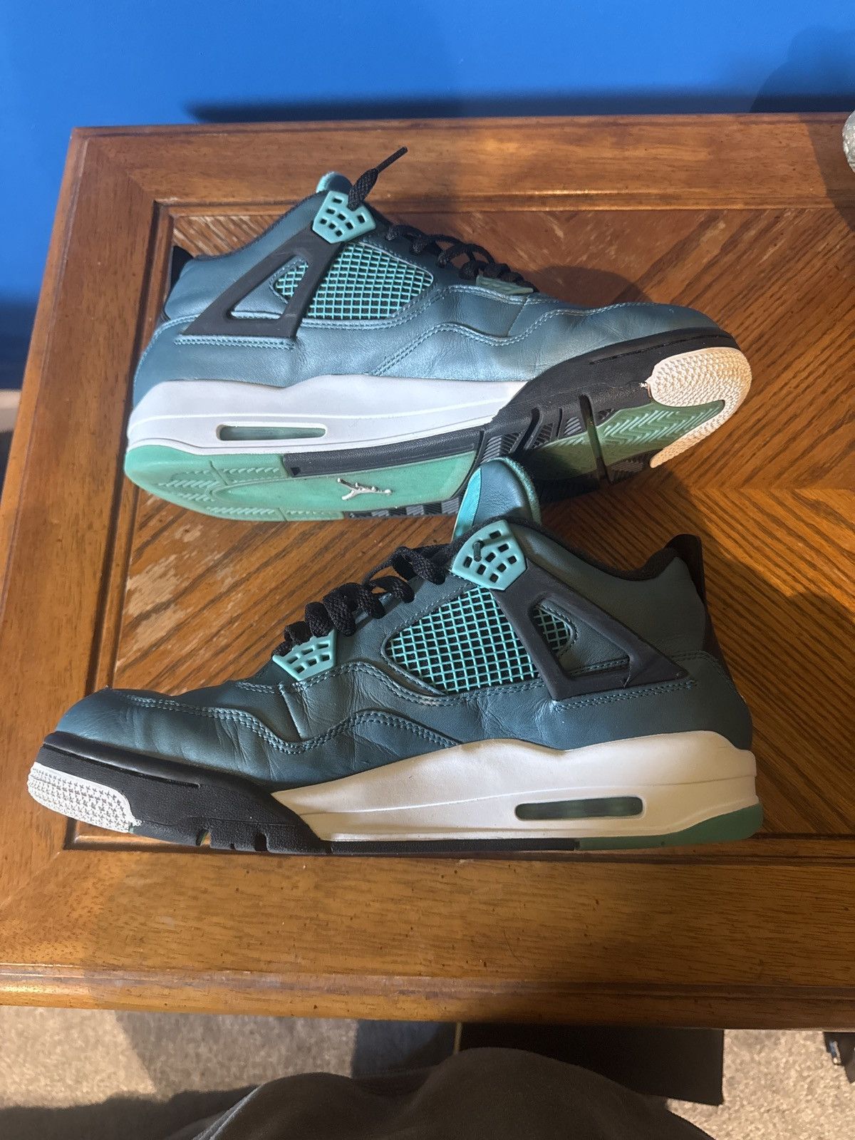Jordan Brand Jordan Retro 4 Teal Size US 12 / EU 45 - 5 Thumbnail