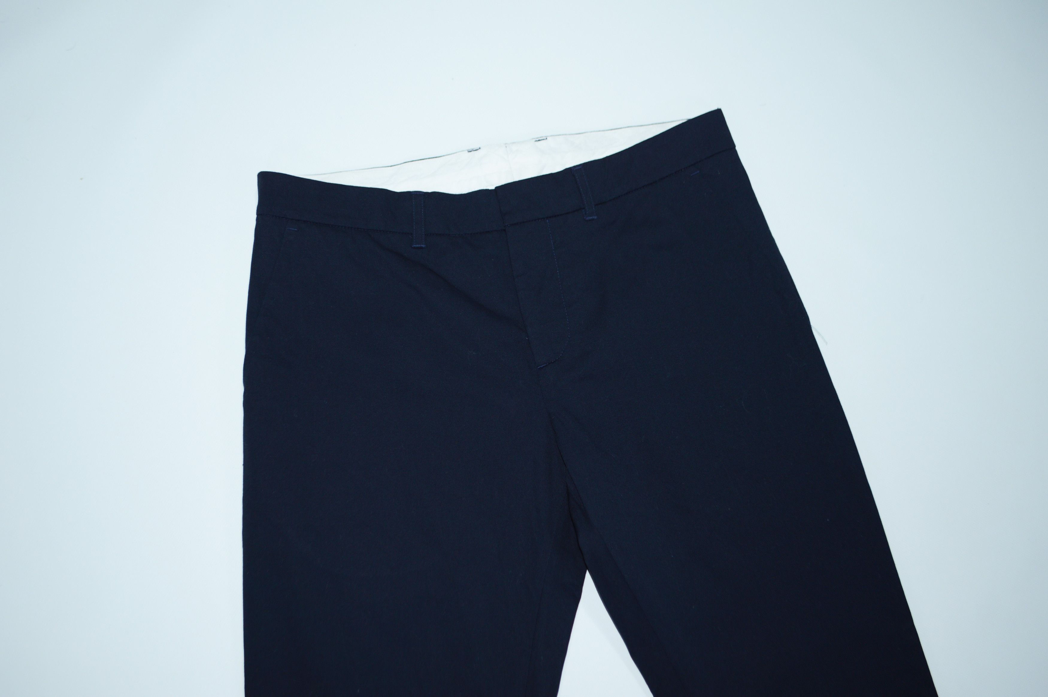 Andrea Pompilio Andrea Pompilio Navy Stretch Cotton Chino Pants Size 48 Size US 32 / EU 48 - 2 Thumbnail
