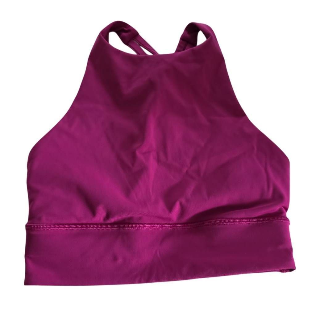 Lululemon Lululemon Women's Size 4 Fuschia High Neck Sports Bra Size S / US 4 / IT 40 - 1 Thumbnail