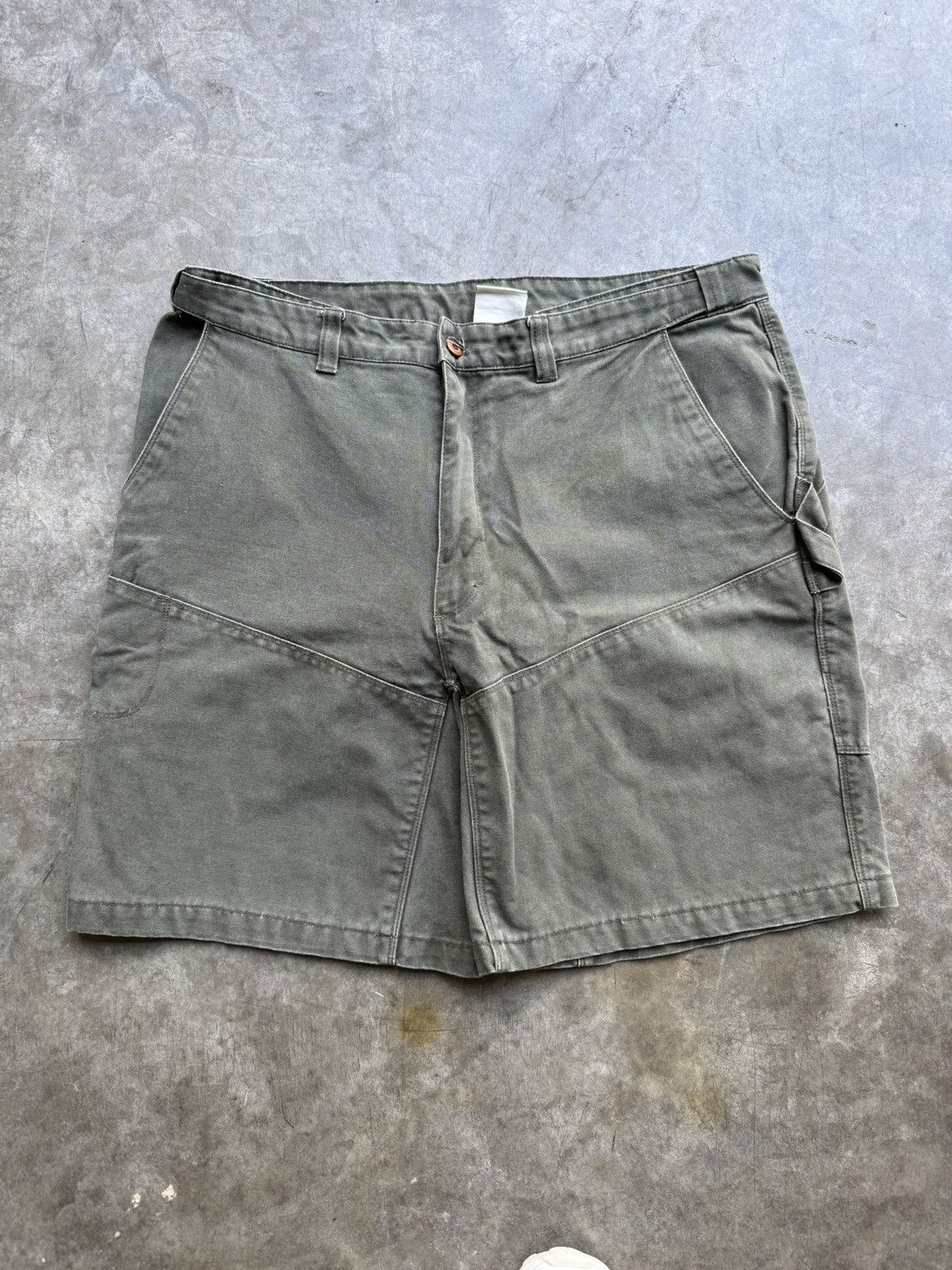 Carhartt Vintage 90’s/00’s Carhartt Double Knee Style Canvas Jorts Size US 36 / EU 52 - 1 Thumbnail