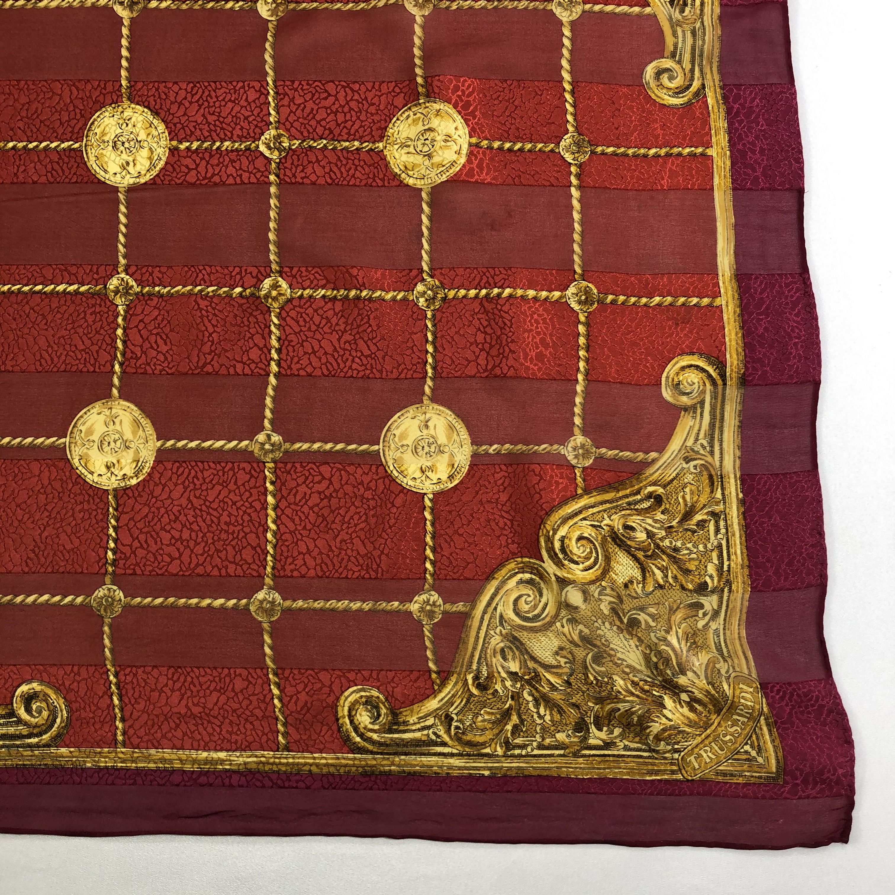 Trussardi × Vintage Vintage Trussardi Silk Scarf Size ONE SIZE - 3 Thumbnail