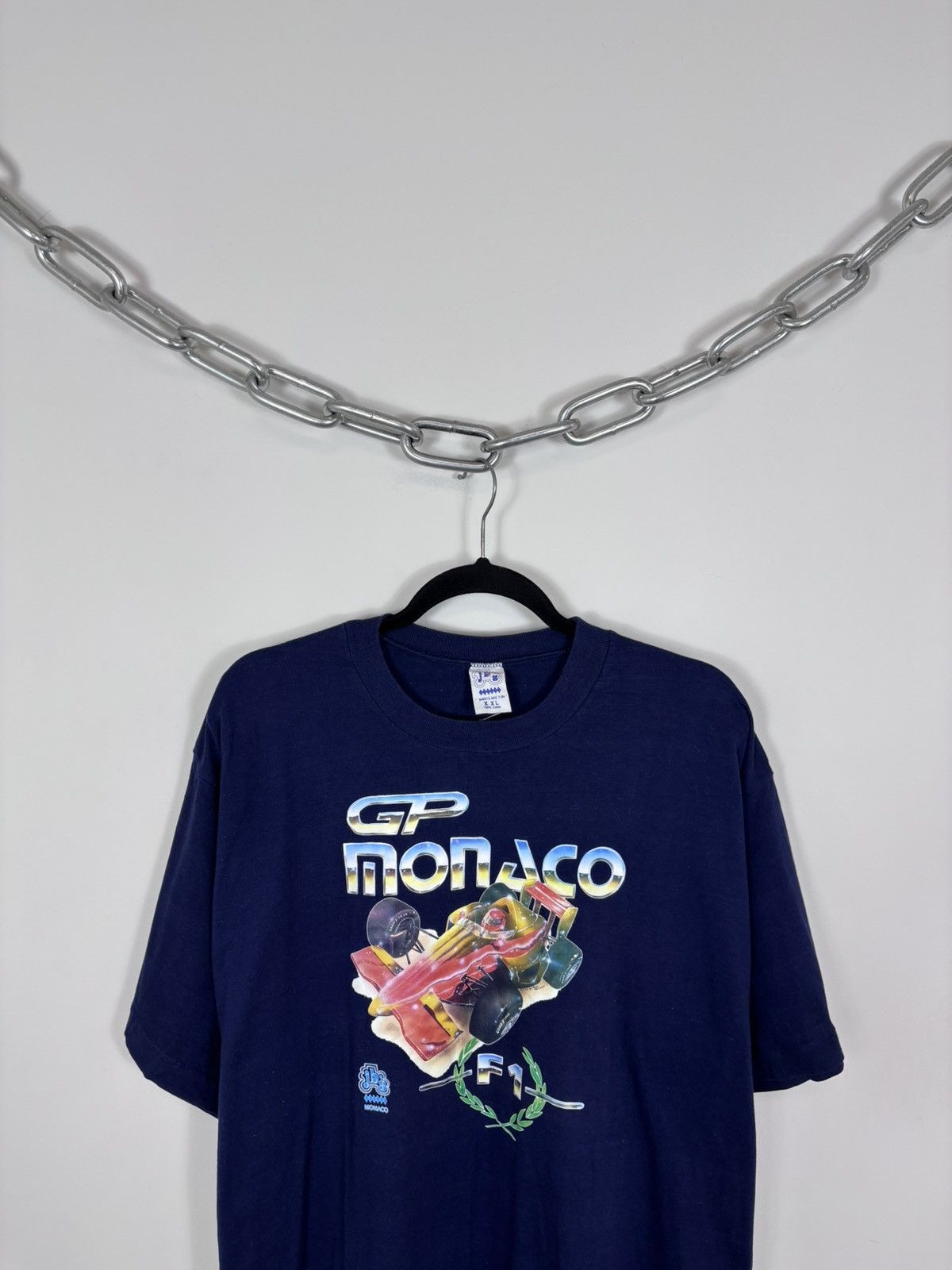 Formula 1 Vintage 90s Grand Prix Monaco F1 Single Stitch T-Shirt Tee Size US XXL / EU 58 / 5 - 2 Thumbnail