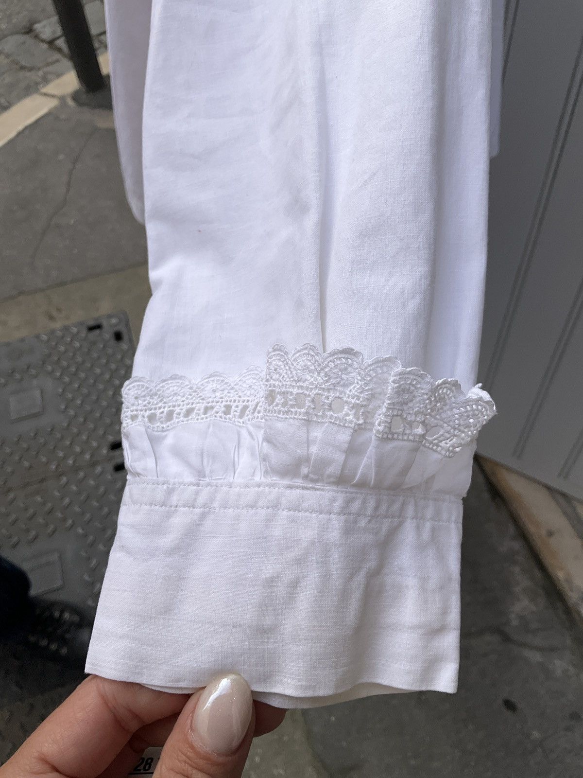 Vintage Antique cotton shirt Size M / US 6-8 / IT 42-44 - 12 Thumbnail