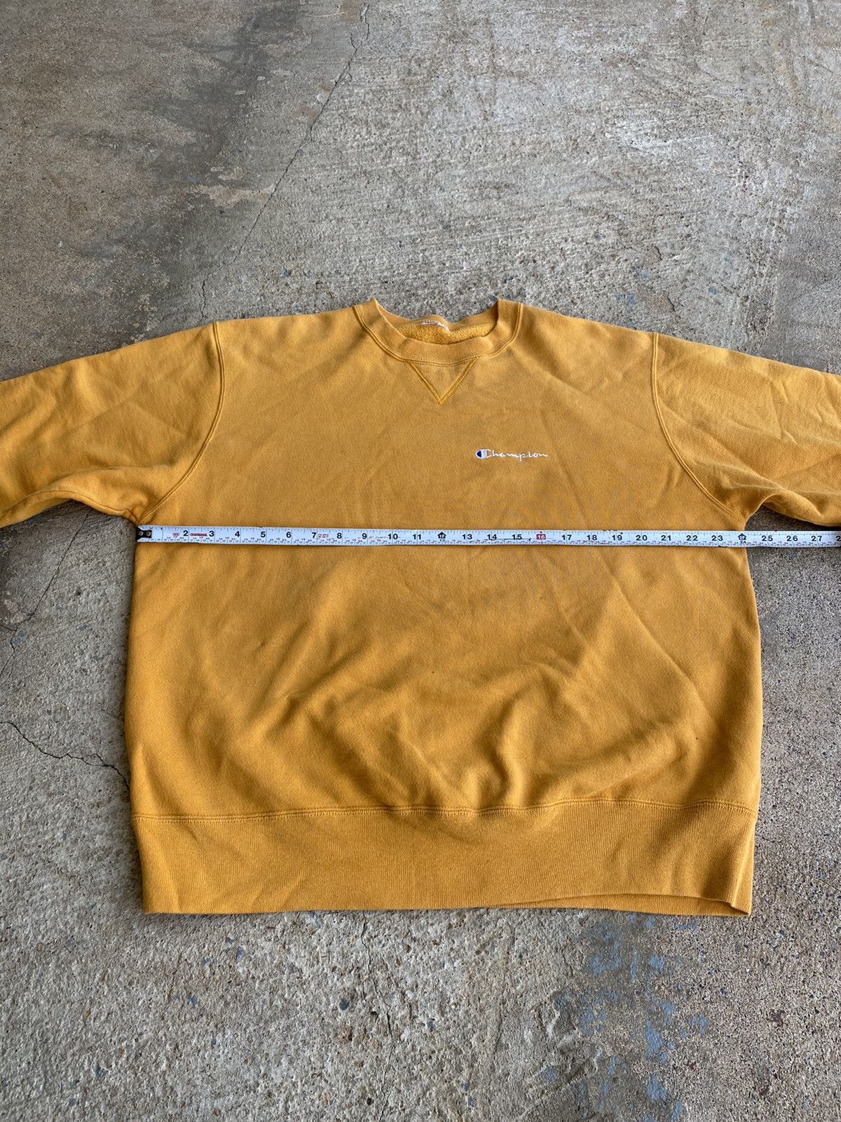 Champion × Vintage Vintage 90’s Champion Essential Yellow Sweatshirt Size US M / EU 48-50 / 2 - 10 Thumbnail