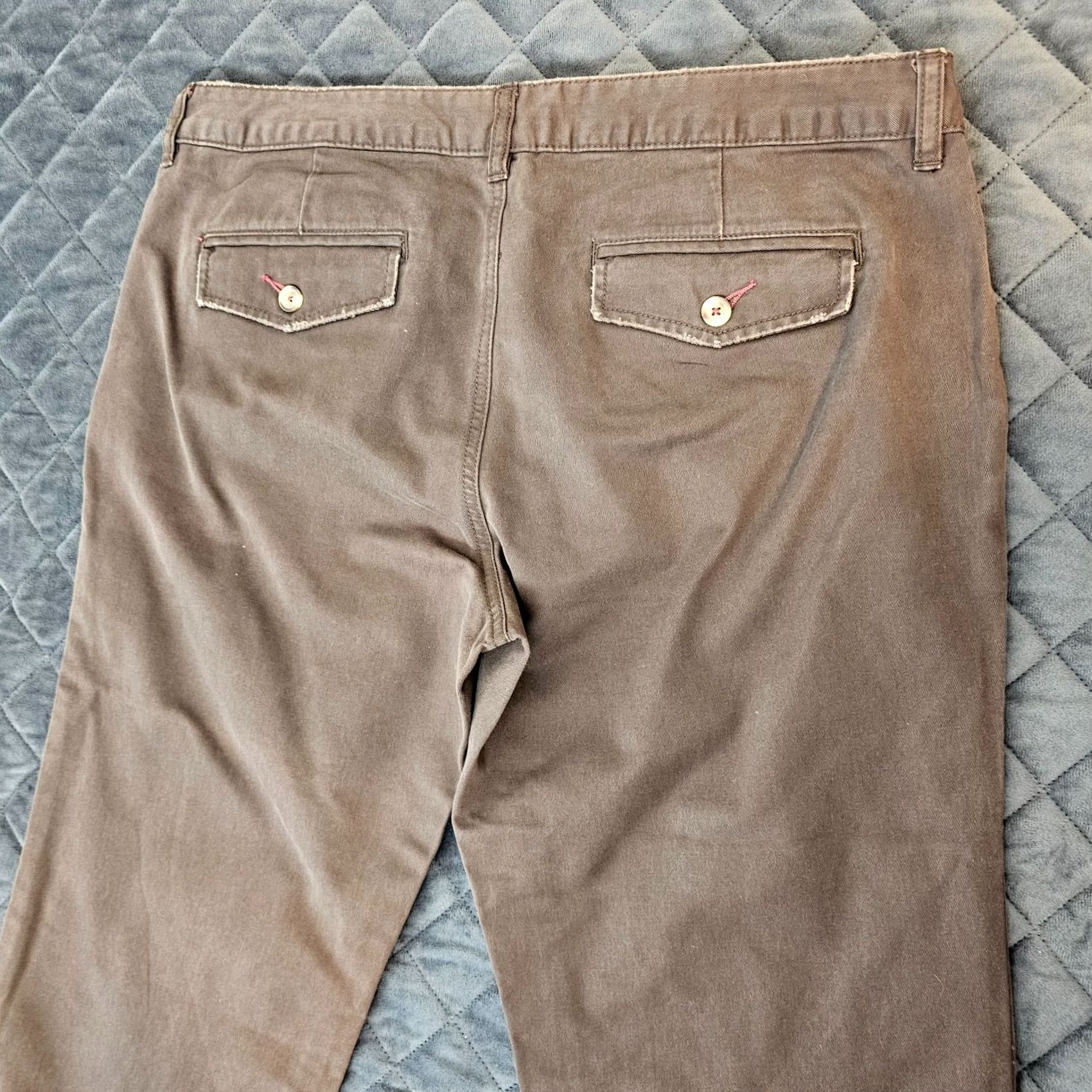 Old Navy Old Navy Womens Brown Low Waist Stretch Straight Chino Casual Crop Pants Size 12 Size 34" / US 12 / IT 48 - 7 Thumbnail