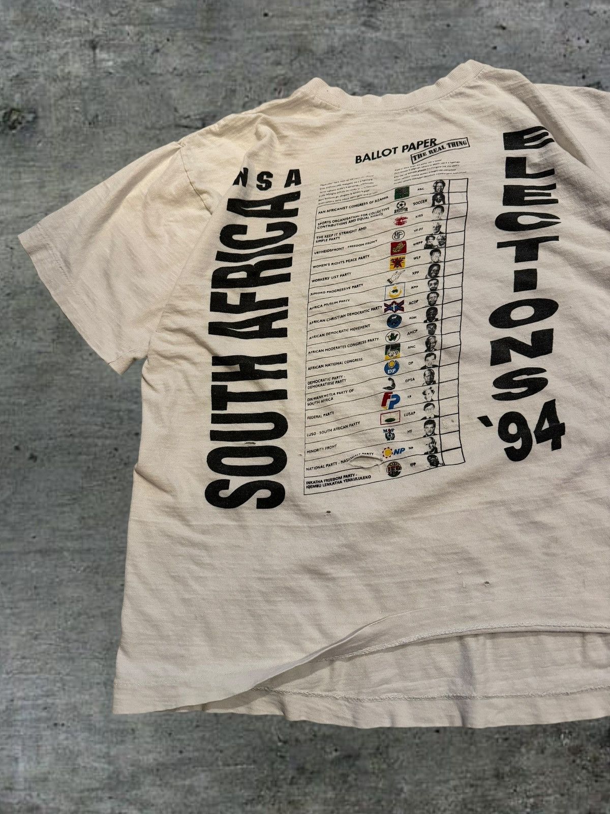 Vintage Vintage 1994 Nelson Mandela South Africa Election Shirt Sz L Size US L / EU 52-54 / 3 - 2 Thumbnail
