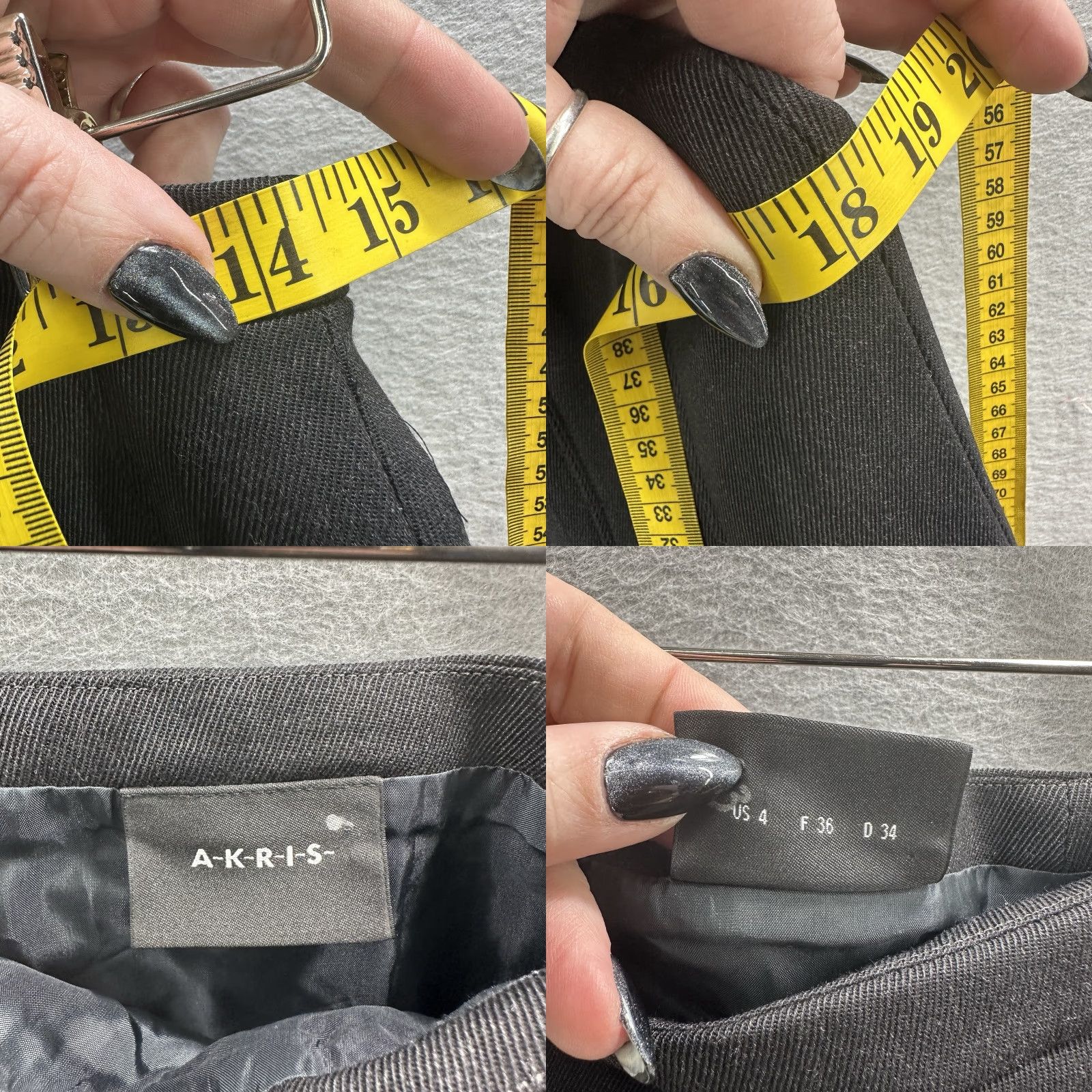 Akris Akris Skirt Womens 4 Knee Length Pleated Black Wool Cotton Classic Minimalist 90s City Preppy Mens? Women. Size 27" / US 4 / IT 40 - 8 Thumbnail