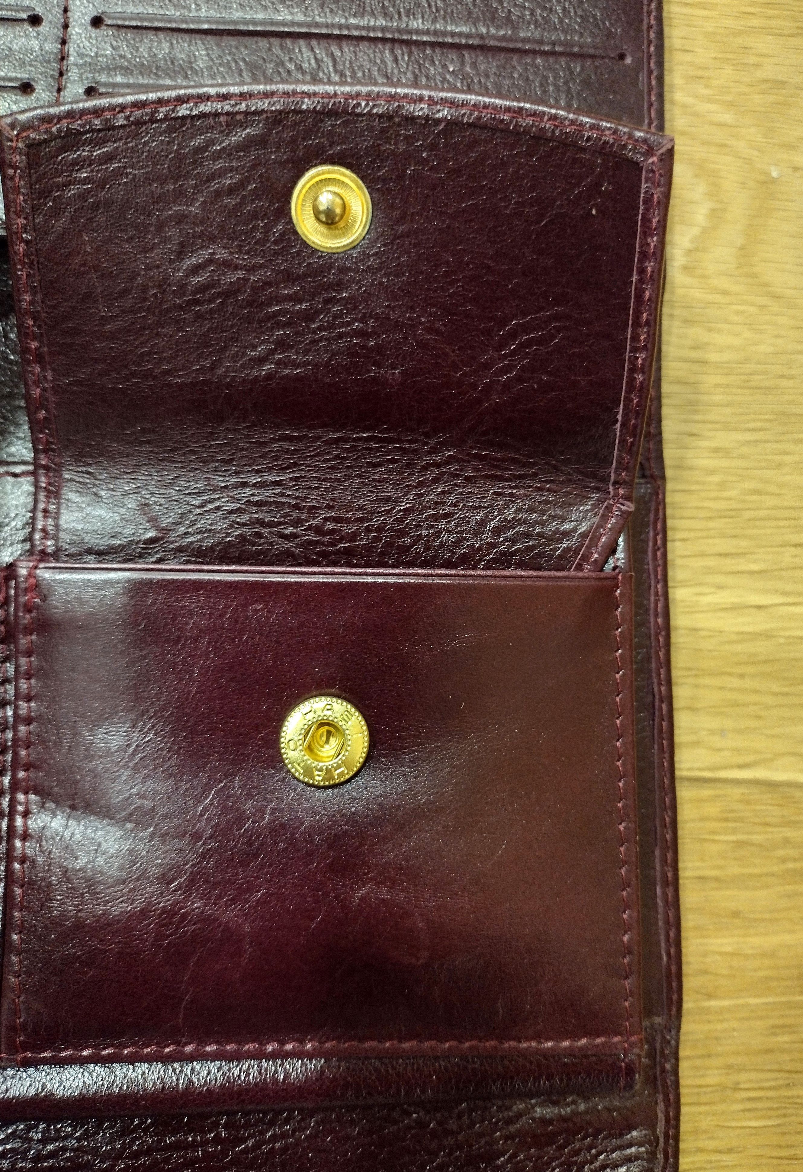 Jimmy Choo Genuine Jimmy Choo Burgundy Vintage Leather Long Wallet Size ONE SIZE - 9 Thumbnail