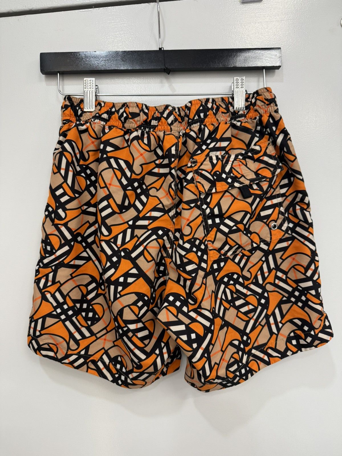 Burberry Burberry Orange Martin Monogram Swim Shorts Size US 30 / EU 46 - 4 Thumbnail