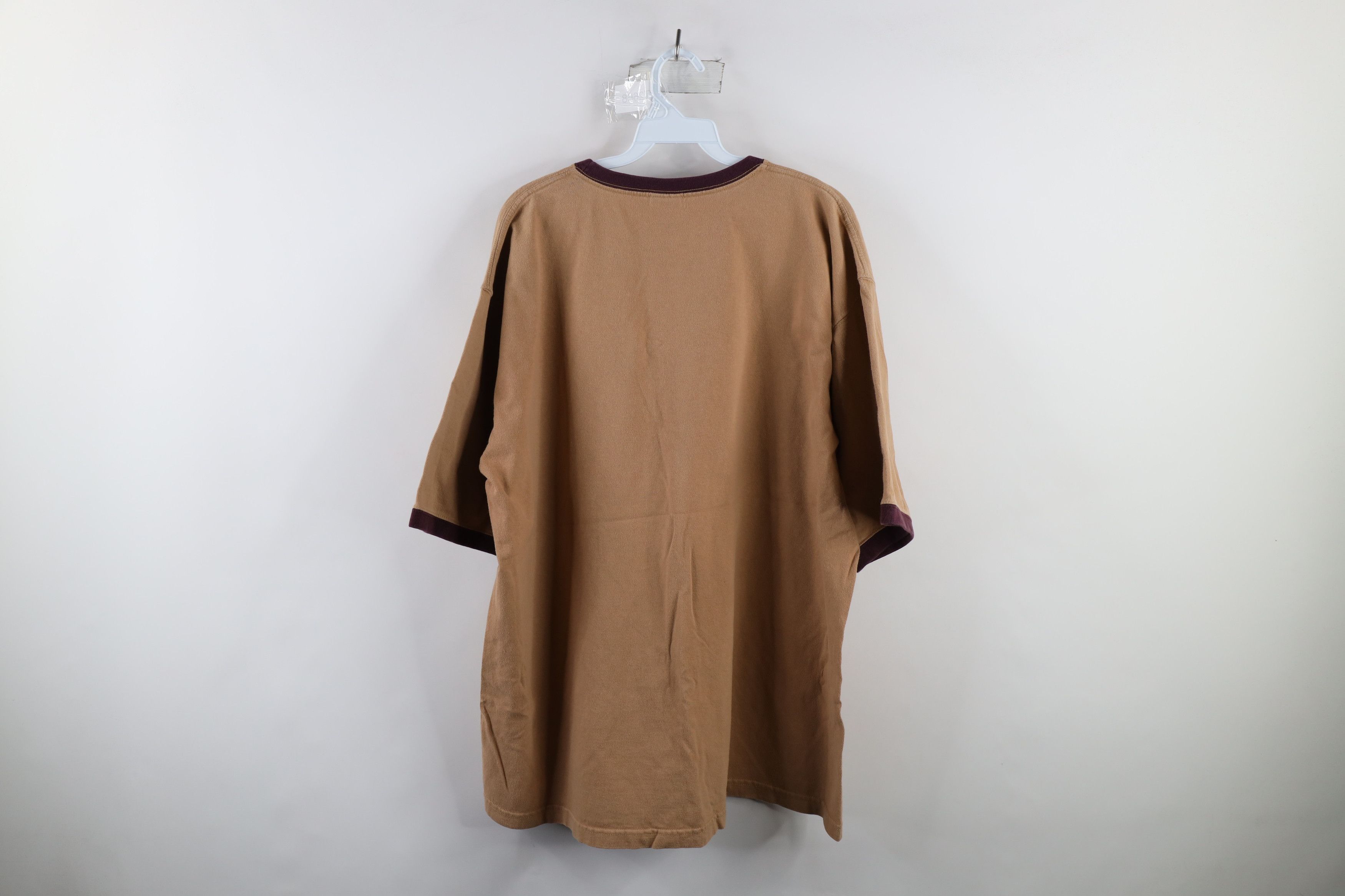Ecko Unltd. × Vintage Vintage Ecko Out Box Logo Baggy Fit Ringer T-Shirt Beige Size US XL / EU 56 / 4 - 7 Thumbnail