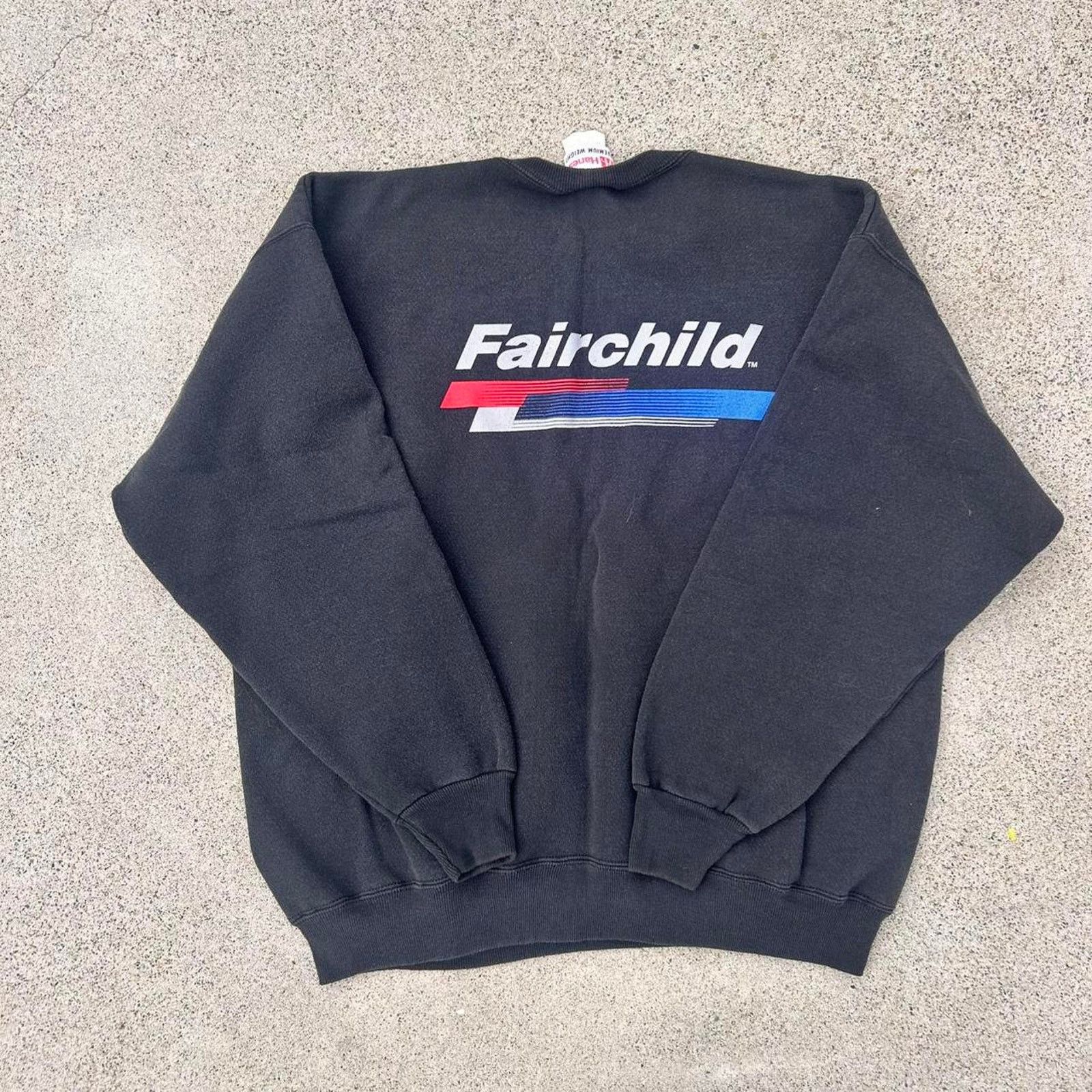 Hanes Vintage faded crewneck fairchild Size US XL / EU 56 / 4 - 1 Thumbnail