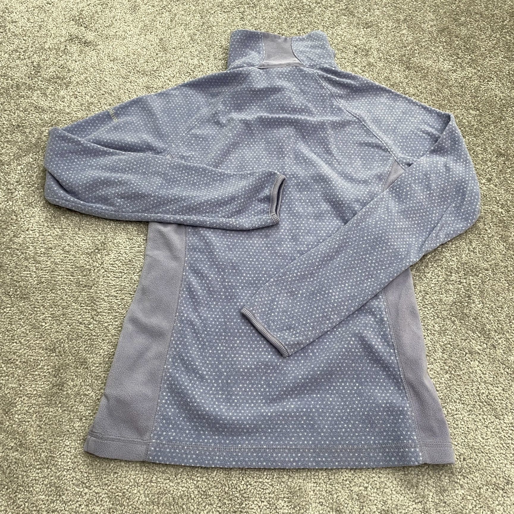 Vintage Columbia Lightweight Fleece Jacket Womens XS Purple Lavender 1/4 Zip Raglan Hike Shirt Size XS / US 0-2 / IT 36-38 - 2 Thumbnail