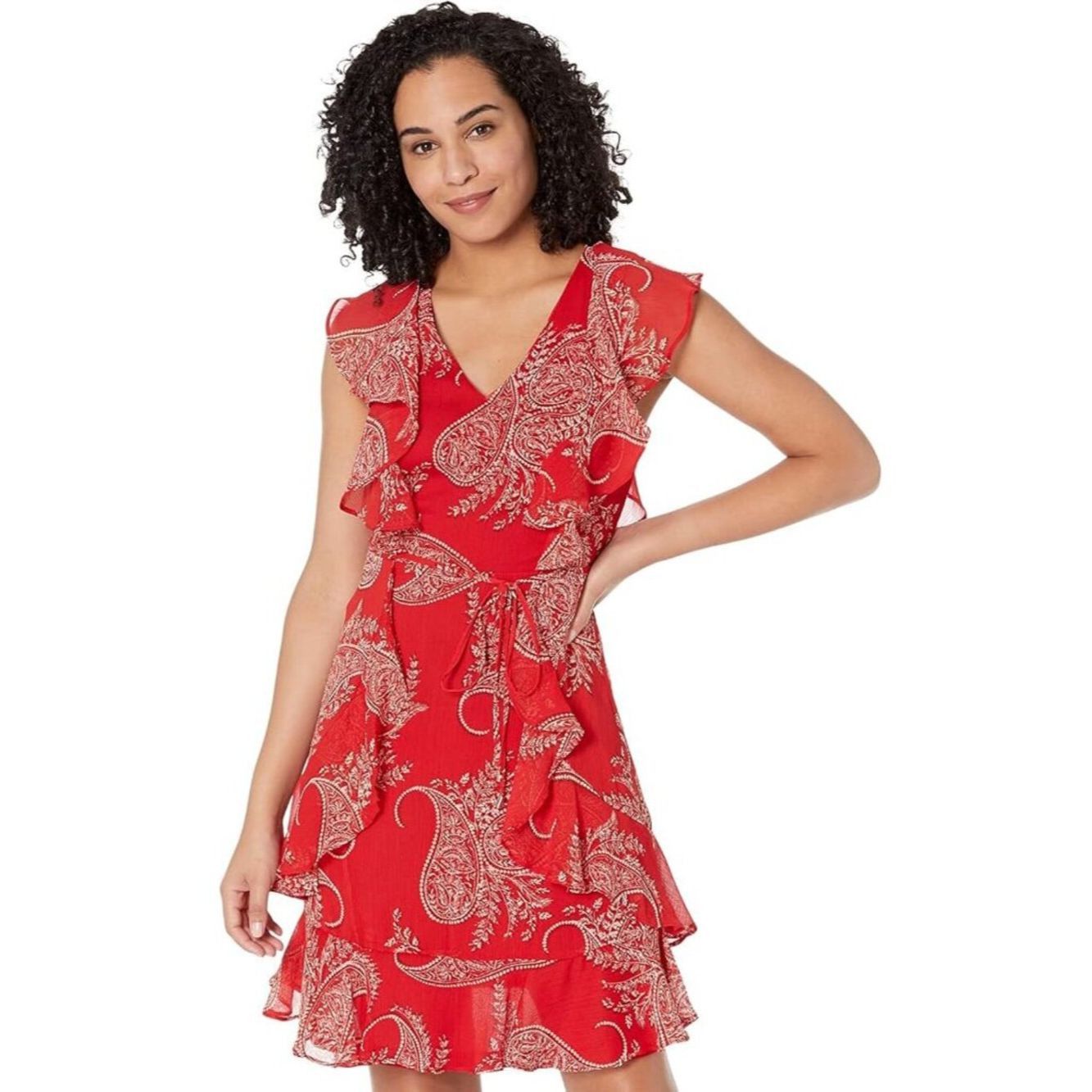 Tommy Hilfiger NWT New $129 TOMMY HILFIGER Sleeveless Ruffle Dress In Samb Size M / US 6-8 / IT 42-44 - 1 Thumbnail