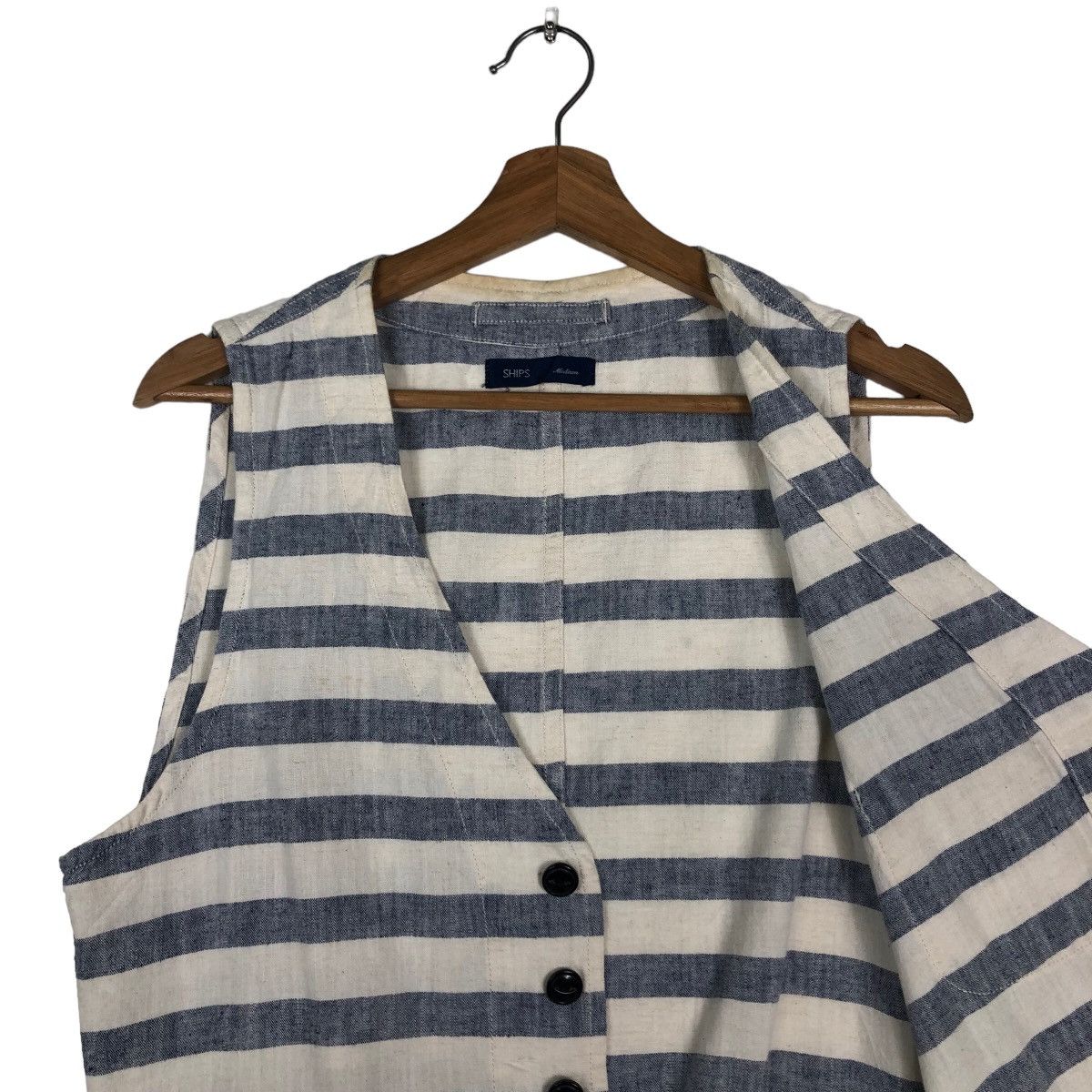 Issey Miyake 🔥Striped Design Tank Top Sleeveless Hoodie Jacket Ships Size US M / EU 48-50 / 2 - 12 Thumbnail