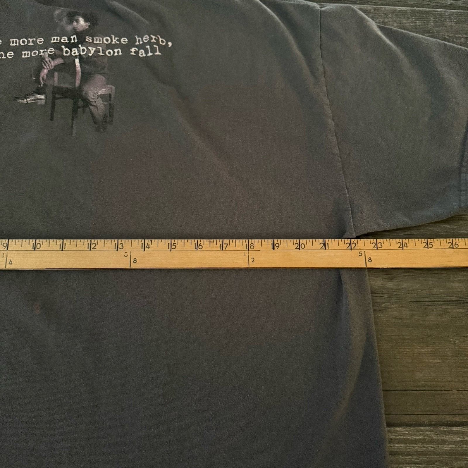 Bob Marley Y2K 2001 BOB MARLEY ZION GREY T-SHIRT MUSIC SMOKE HERB BABYL Size US XL / EU 56 / 4 - 5 Thumbnail