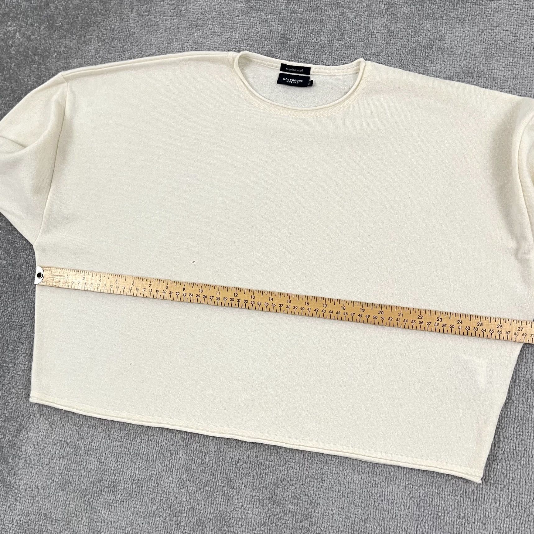 Vintage HOLEBROOK SWEDEN Sweater Womens Small Ivory Merino Wool Pullover Relaxed Fit Lightweight Breathable 3/4 Sleeve Classic Size S / US 4 / IT 40 - 6 Thumbnail