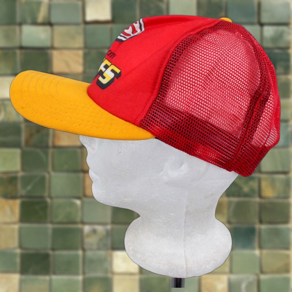 Vintage KC Chiefs Cap Mens One Size Hat Red VTG NFL Kansas City Baseball Style Cap Size ONE SIZE - 1 Thumbnail