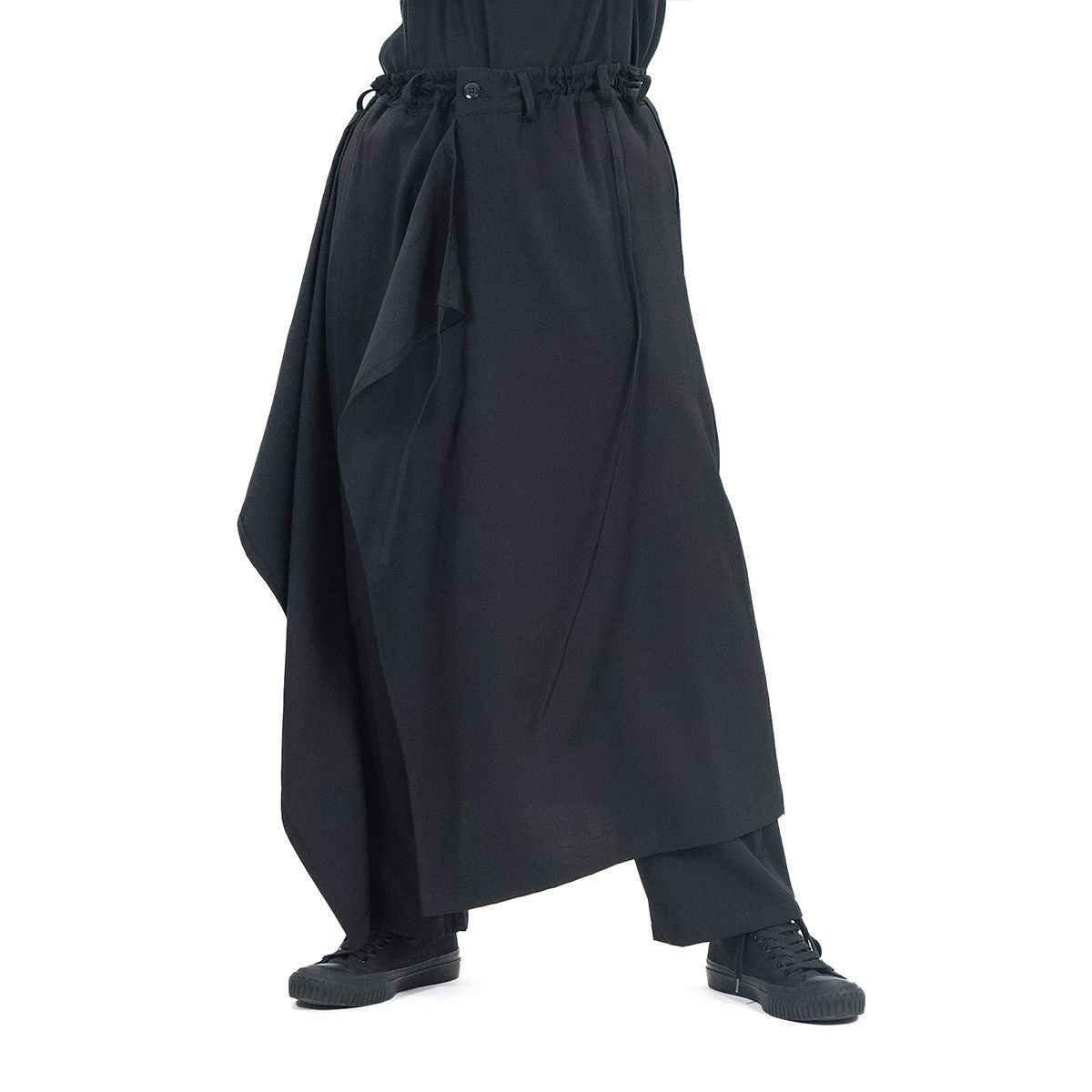 Yohji Yamamoto Yohji Yamamoto Ground Y - WOOL GABARDINE 3-WAY SKIRT PANTS Size US 32 / EU 48 - 17 Thumbnail
