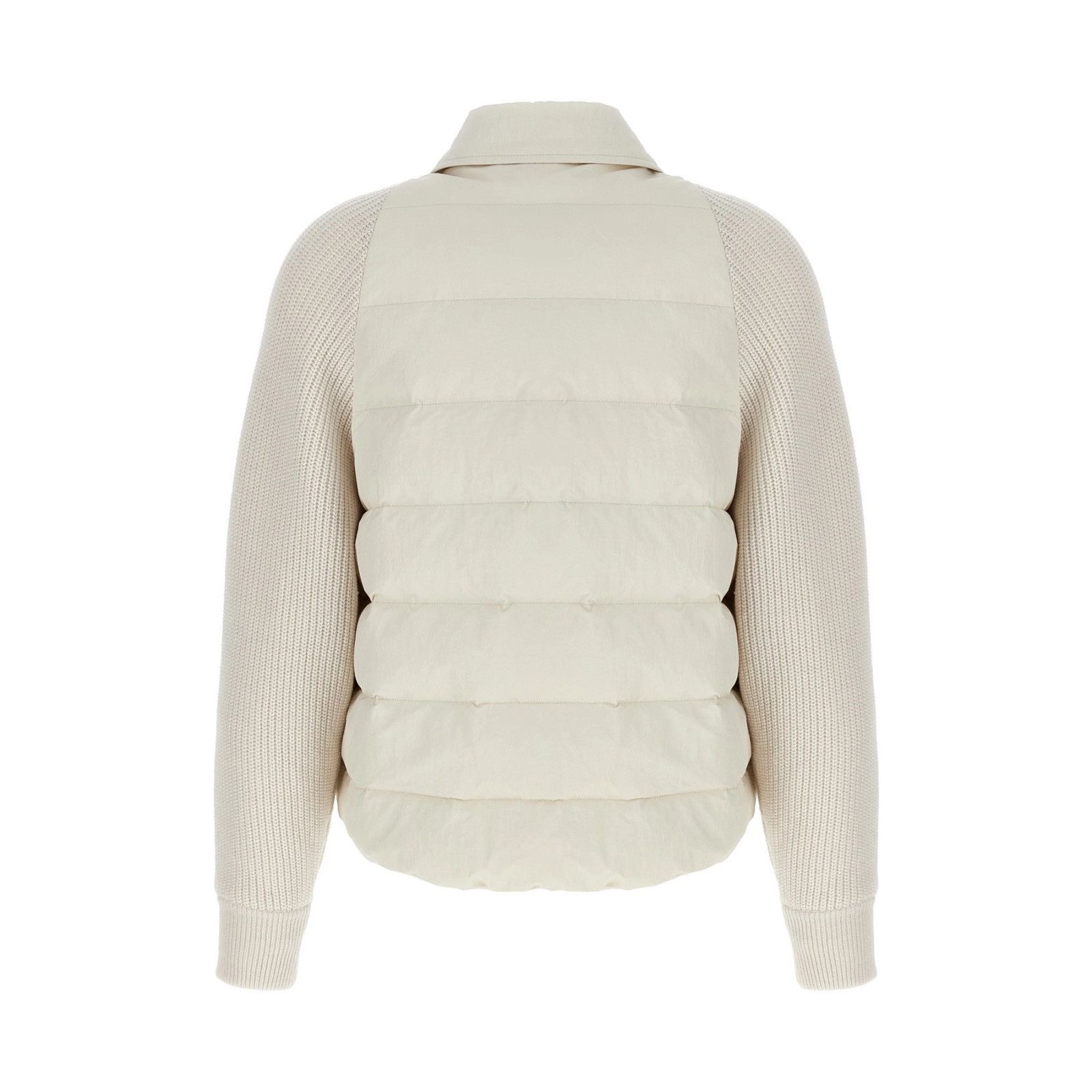 Brunello Cucinelli BRUNELLO CUCINELLI White Nylon Wool Down Jacket New & Authe Size M / US 6-8 / IT 42-44 - 2 Thumbnail