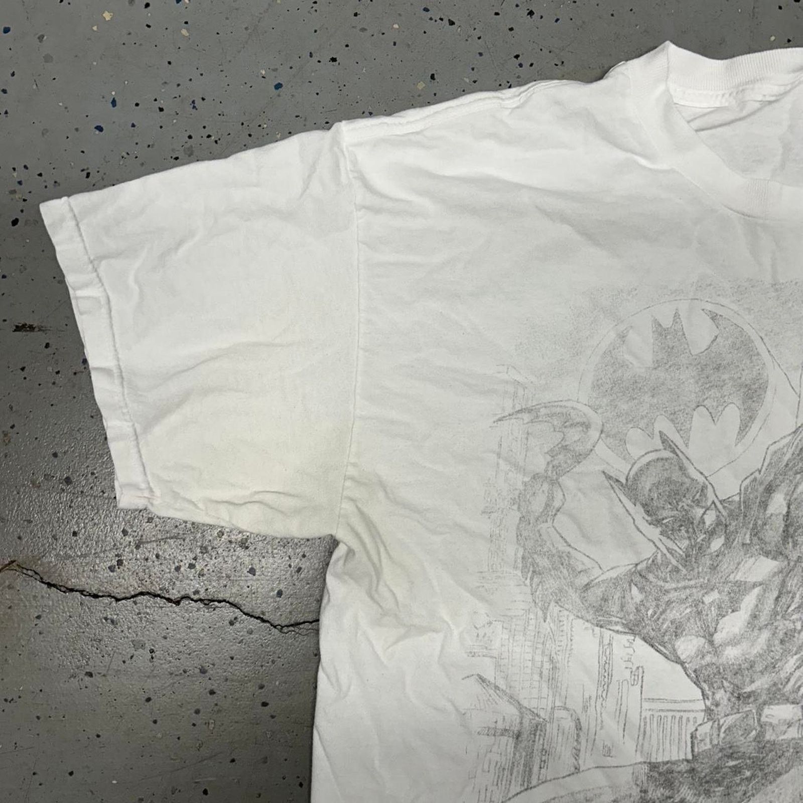 DC Comics Y2K Batman graphic tee, white, streetwear-inspired comics Size US XL / EU 56 / 4 - 3 Thumbnail