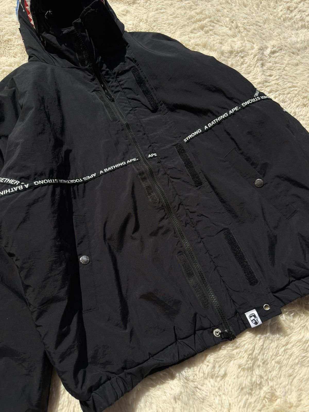 Bape BAPE Relaxed Shark Hoodie Jacket Black M Size US M / EU 48-50 / 2 - 9 Thumbnail