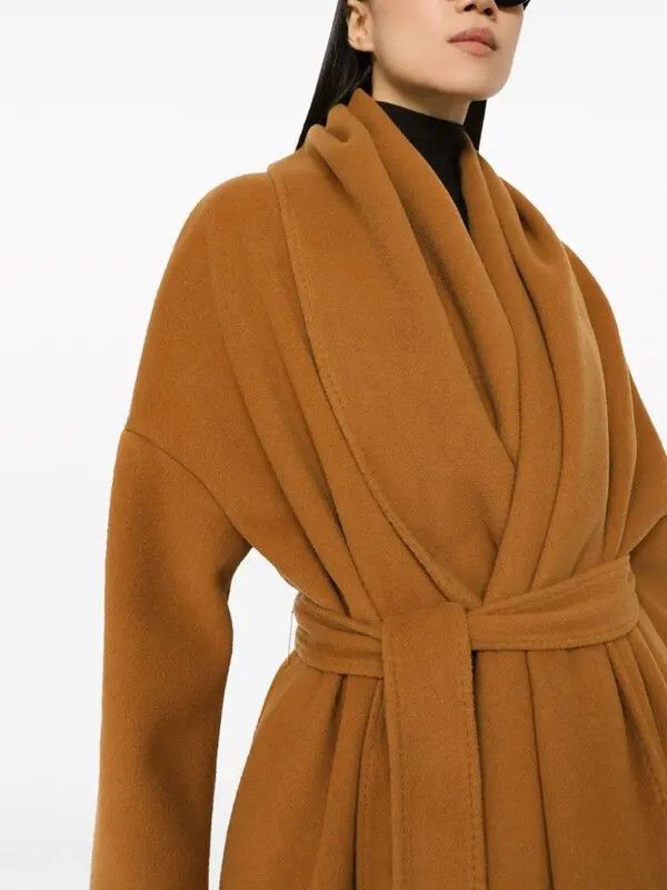 Dolce & Gabbana o1y0825 Belted Coat in Camel Size M / US 6-8 / IT 42-44 - 2 Thumbnail