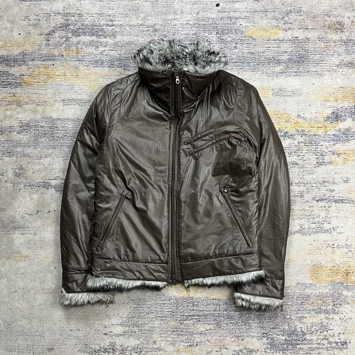HIDEAWAYS Hideaways nicole multi zipper bikers fur jacket vkei style Size US M / EU 48-50 / 2 - 3 Thumbnail