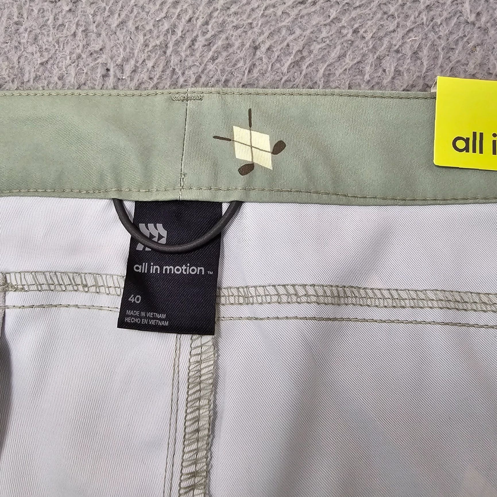 Vintage VINTAGE: No — All In Motion Shorts Mens Size 40 Green Golf Club Print Performance Tech Chinos Size US 40 / EU 56 - 5 Thumbnail
