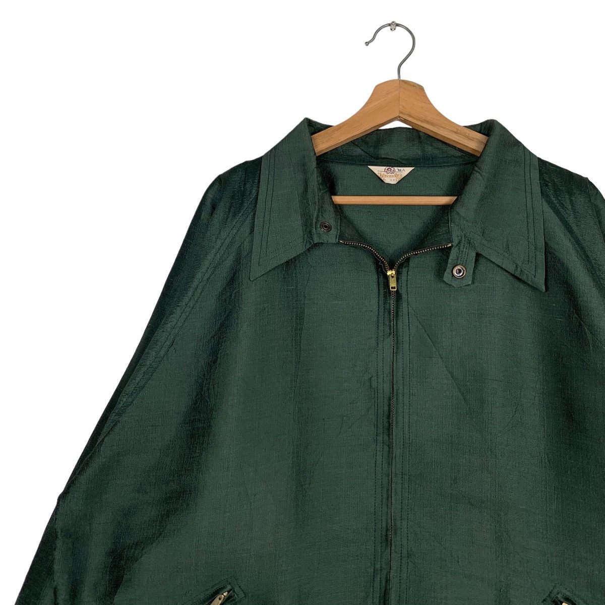 Vintage SHINAWATRA THAI HOUSE Green Casual Jacket #0497-C23 Size US M / EU 48-50 / 2 - 6 Thumbnail