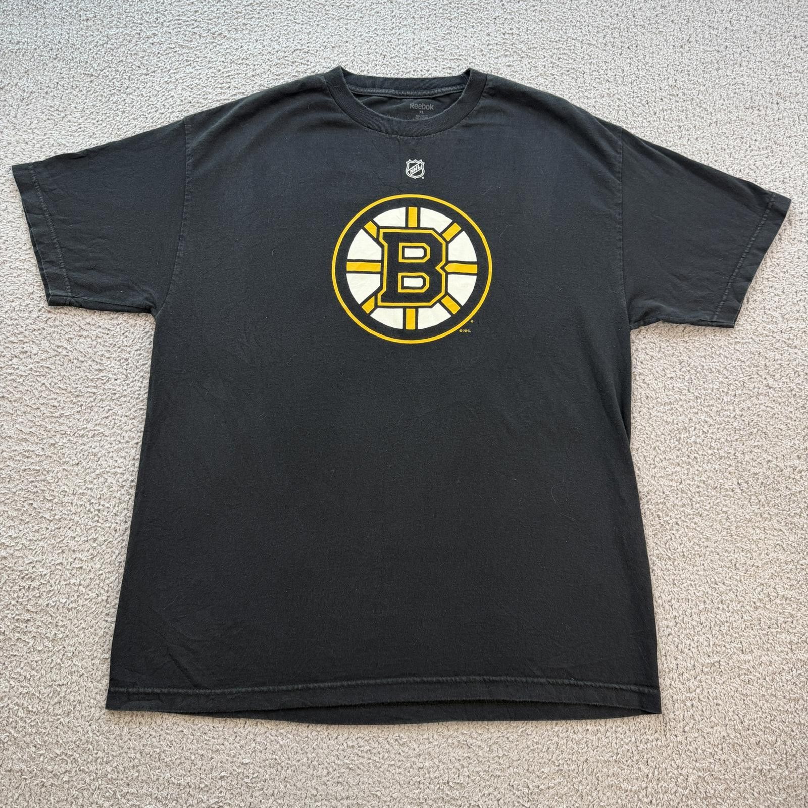 Reebok Boston Bruins Patrice Bergeron #37 Reebok NHL T Shirt Black Size US XL / EU 56 / 4 - 1 Thumbnail