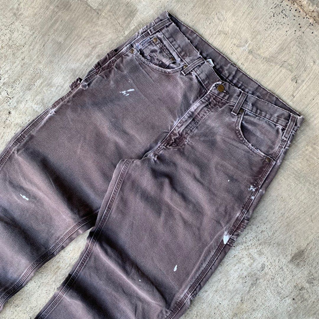 Carhartt × Vintage Carhartt duck canvas pants sun faded Size US 36 / EU 52 - 2 Thumbnail
