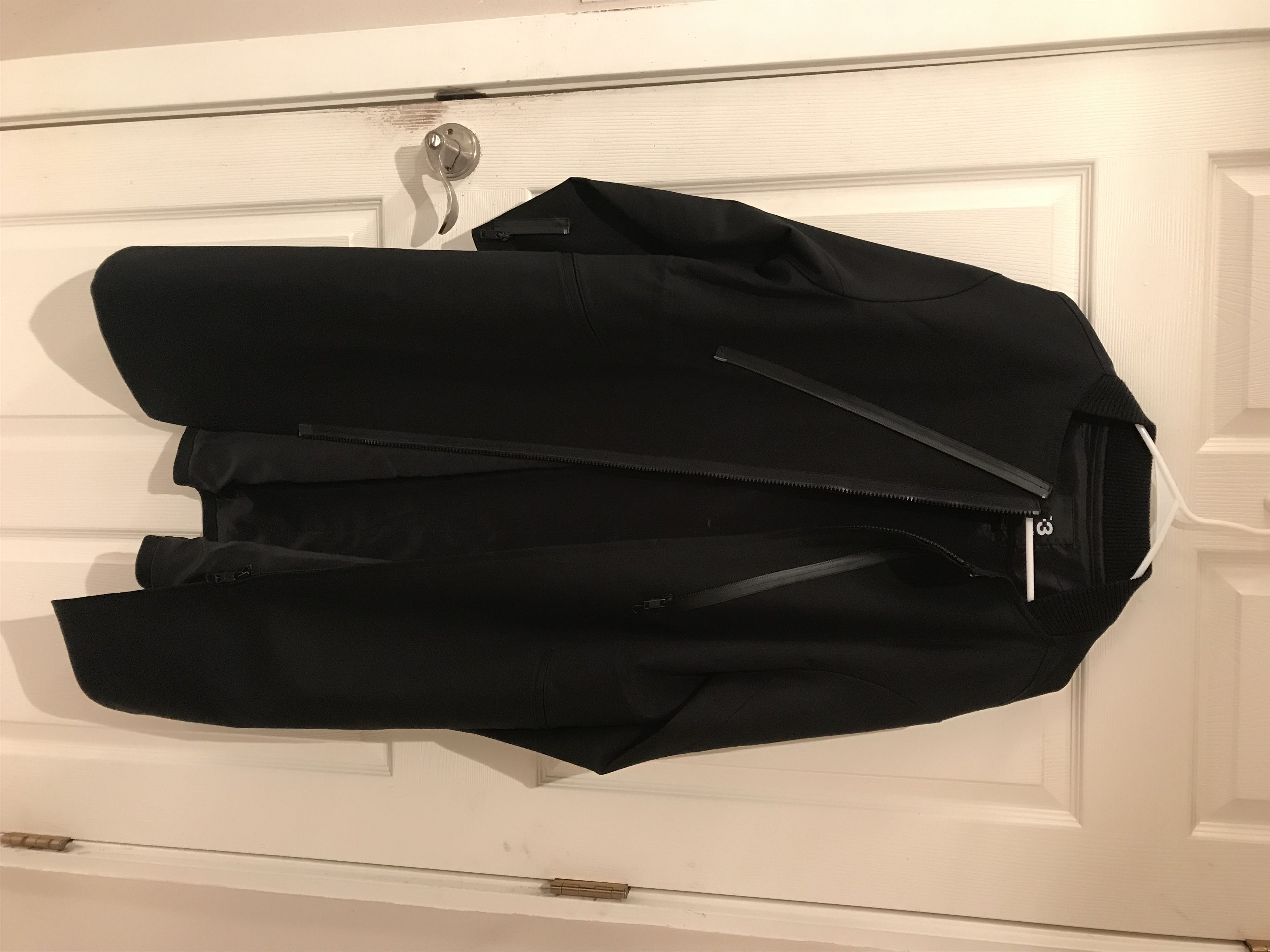 image of Adidas x Y 3 Y-3 Yohji Yamamoto Long Coat Size Small Y3 in Black, Men's