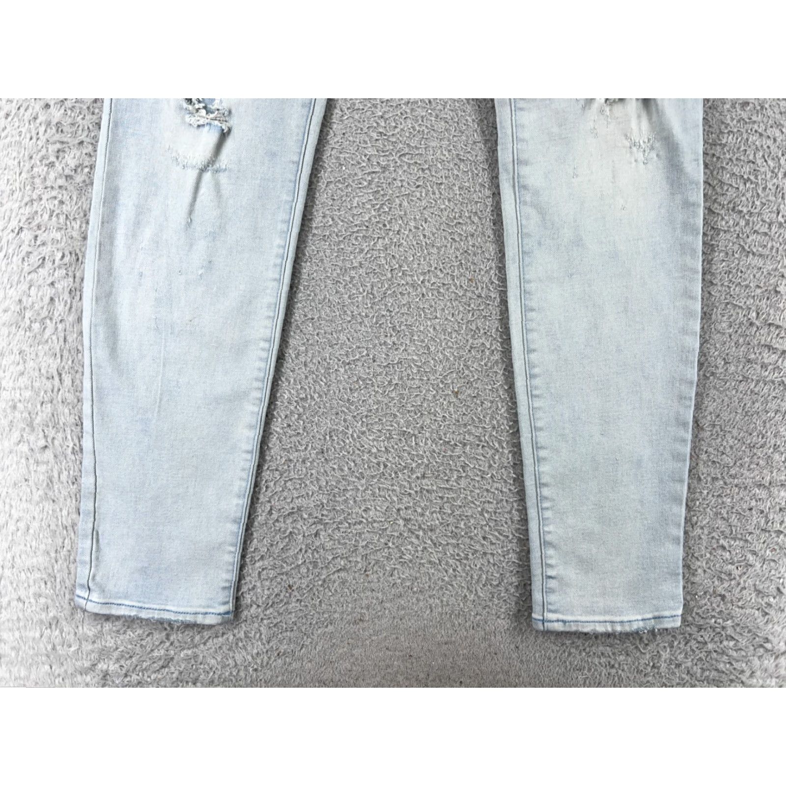 Pacsun Pacsun Jeans Womens 29 Blue Denim Distressed Skinny Stacked 30L Mid Rise 5-Pocket Classic Comfort Beachwear? Size 29" - 5 Thumbnail