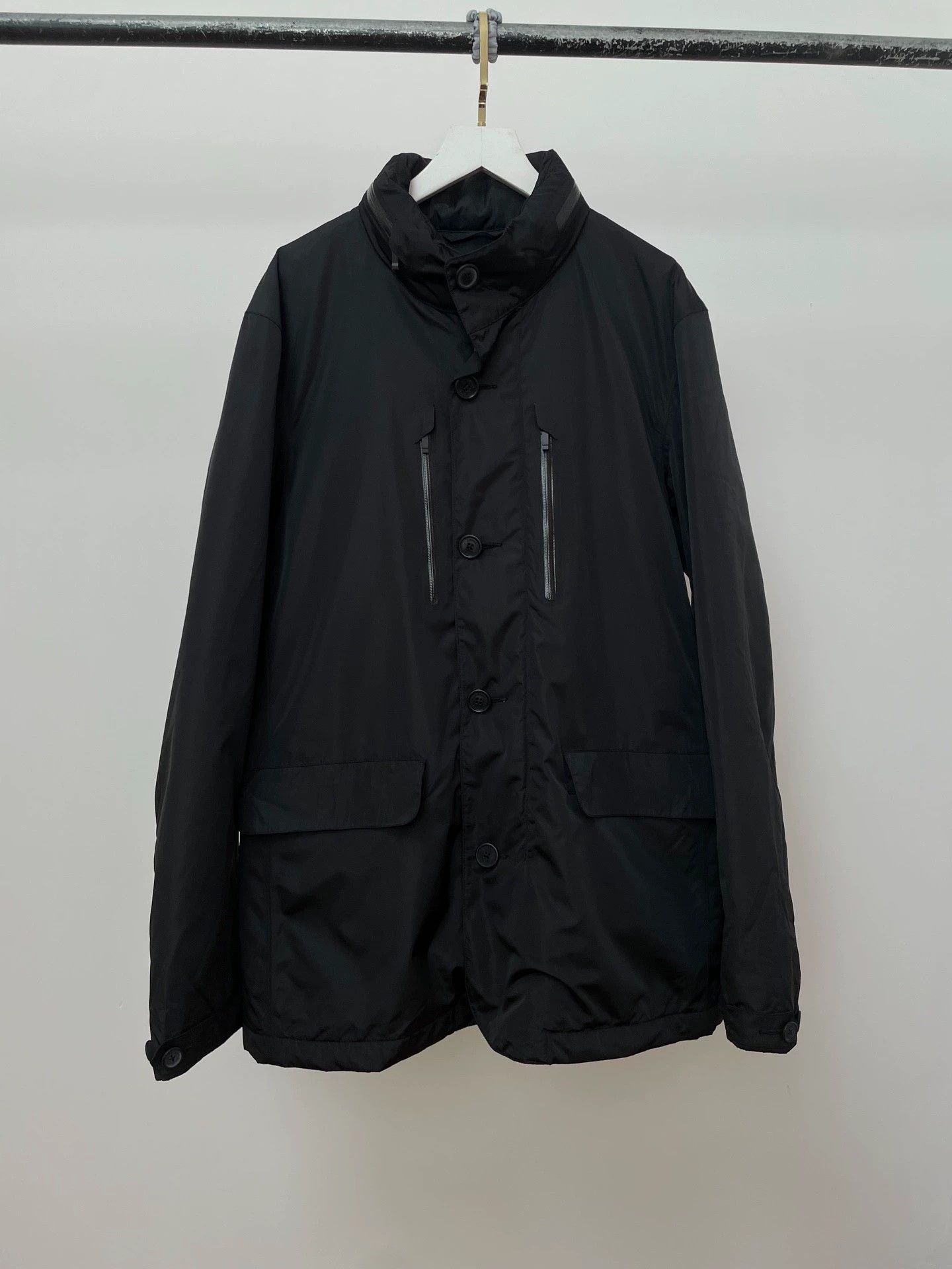 Ermenegildo Zegna Zegna FW Tech Shell Jacket Black M W/P Windproof Thermore Size US M / EU 48-50 / 2 - 1 Thumbnail