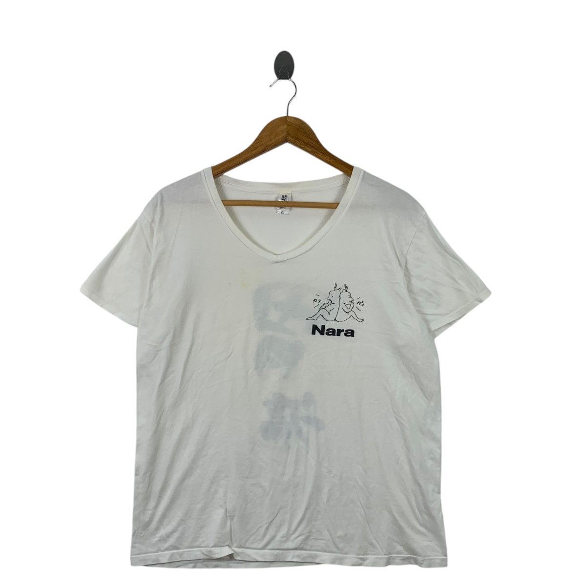Vintage JAPAN TRADITIONAL KANJI Nara Ancient City Tee Shirt Top Size XL / US 12-14 / IT 48-50 - 1 Thumbnail