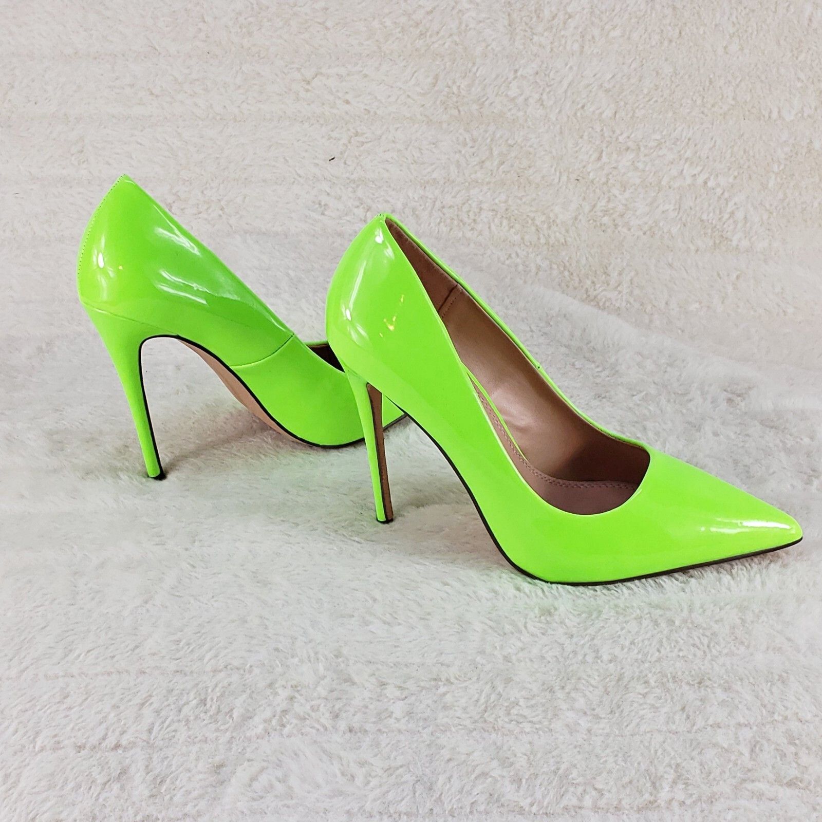 Other Fabulous Bright Lime Yellow Pointy Toe High Heel Pumps 7-11 Size US 9 / IT 39 - 1 Thumbnail