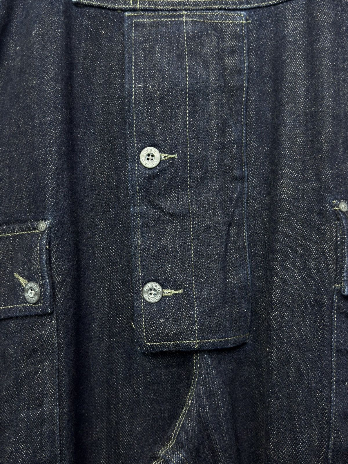 Nigel Cabourn Nigel Cabourn Lybro Naval Dungaree Denim Overall - Size 46 Size US 30 / EU 46 - 9 Thumbnail