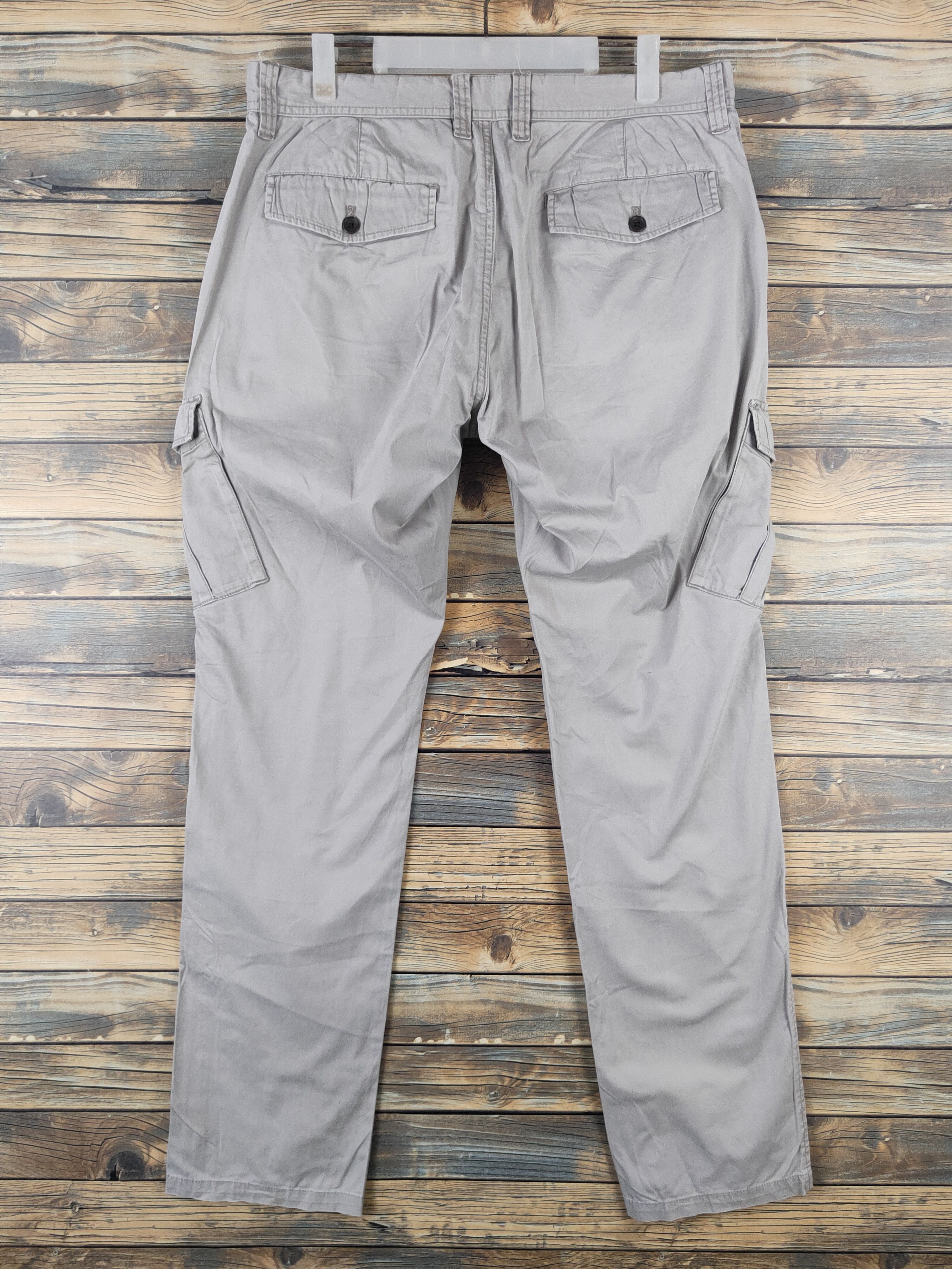 Japanese Brand DL Ciqueto Ikka Gray Multipocket Tactical Cargo Pants #1355 Size 33" - 7 Thumbnail