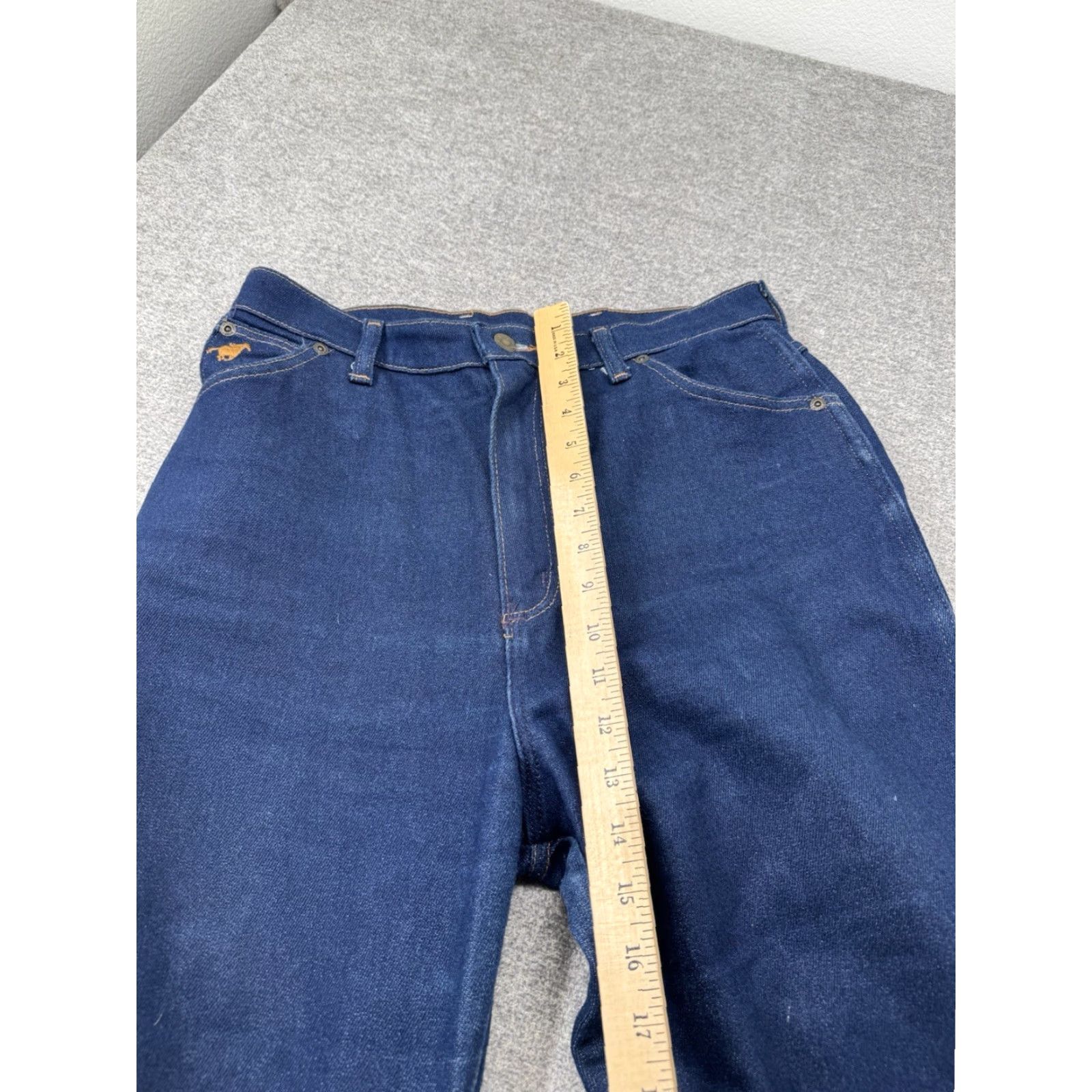 Wrangler VINTAGE Wrangler Misses Jeans 14 Blue Full Fit High Rise Denim Pony VTG 80s 30x32 Women Jeans Size 36" / US 14 / IT 50 - 4 Thumbnail