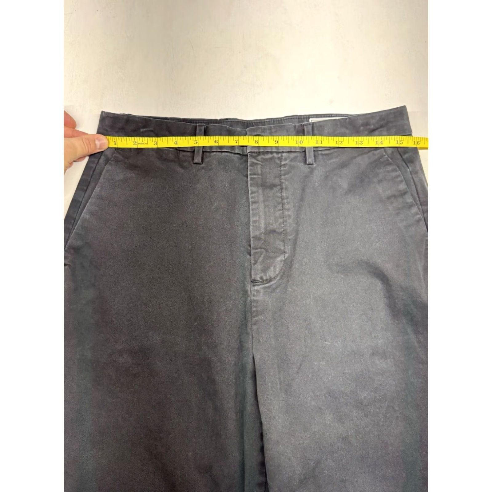 Gap Gap Khakis Pants Baggy Fit Black 30x29 Mens Modern Chinos Flat Front Cotton Spandex Pockets Easy Care Size US 30 / EU 46 - 6 Thumbnail