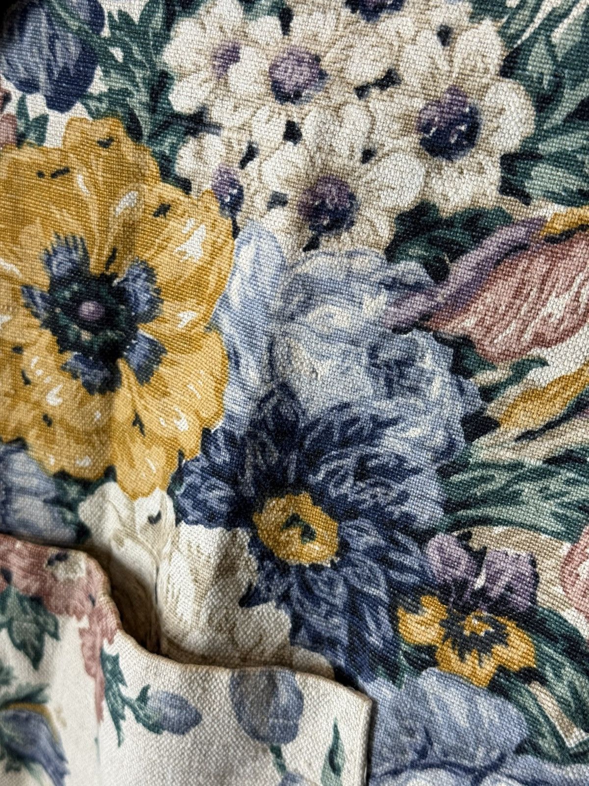 Vintage Vintage Canvas Floral Blazer Size 42S - 5 Thumbnail