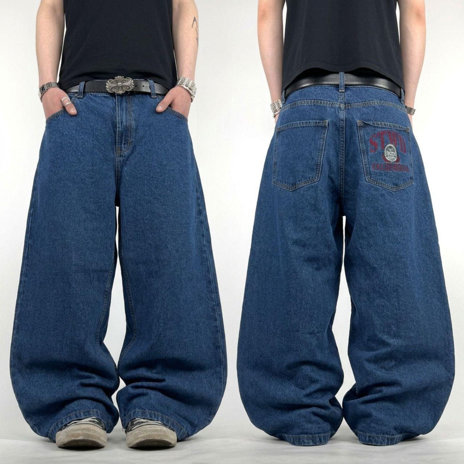 90s FOX RACING ナイロンパンツ Macgear JNCO Fox Racing × JNCO × Streetwear Vintage y2k Fox Racing Embroided