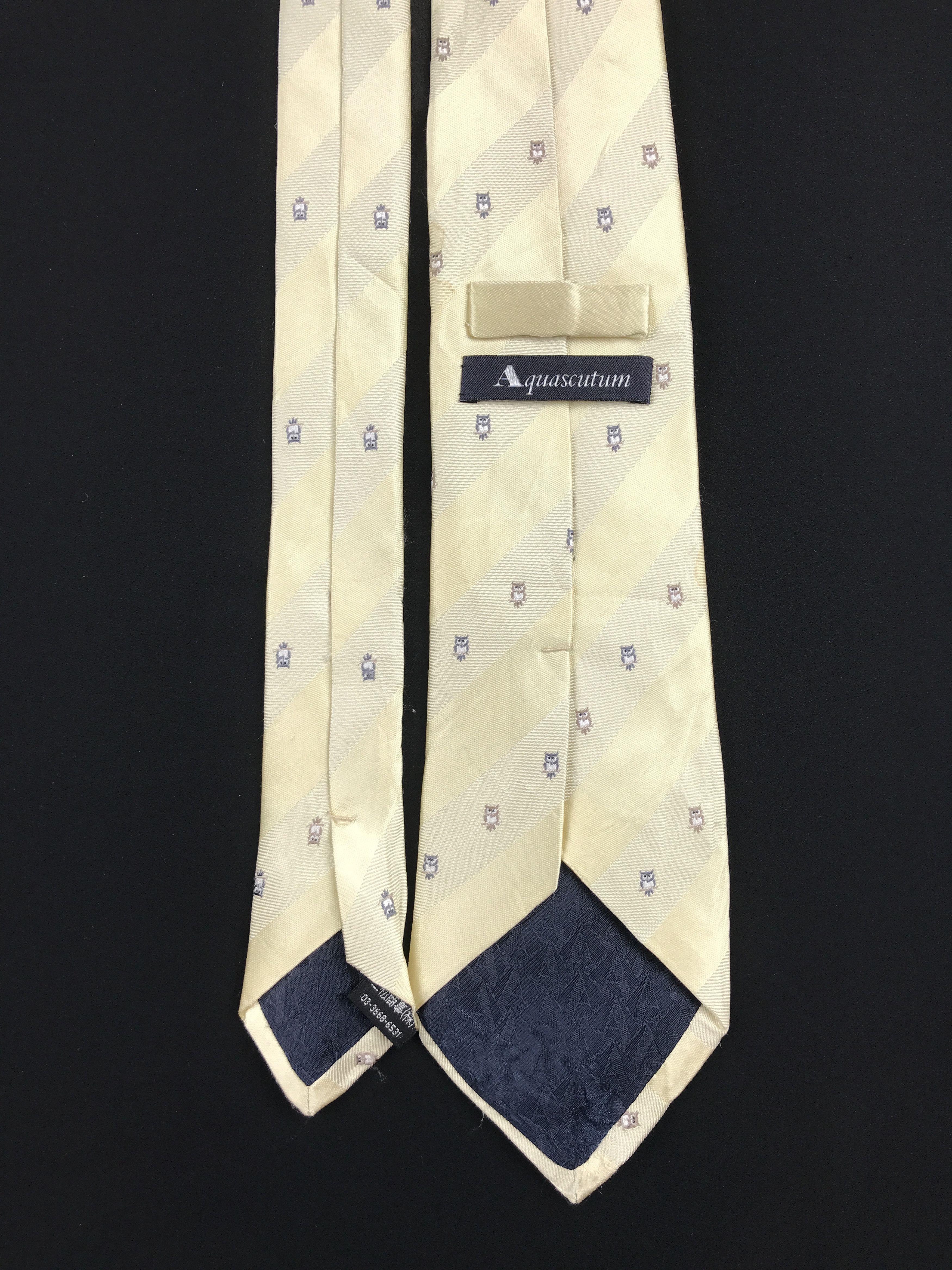 Aquascutum × Designer × Vintage Vintage Aquascutum London Silk Necktie Size ONE SIZE - 4 Thumbnail