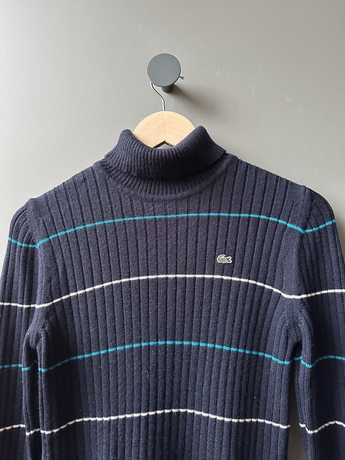 Lacoste Women's Lacoste Striped Wool Sweater Size 40 Size M / US 6-8 / IT 42-44 - 2 Thumbnail