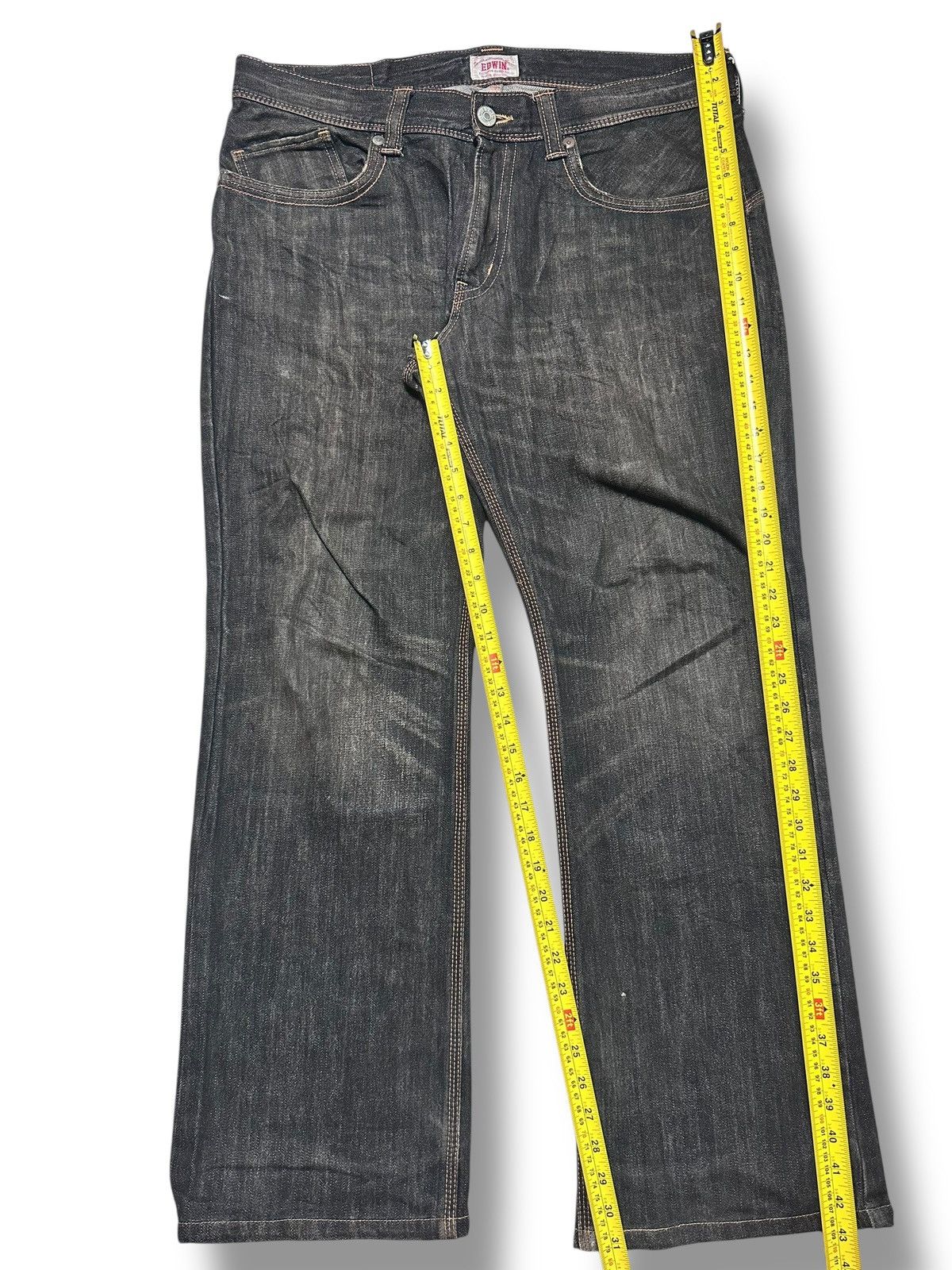 Edwin Edwin Exclusive Vintage Straight Leg Buckleback With Faded Size US 39 - 16 Thumbnail
