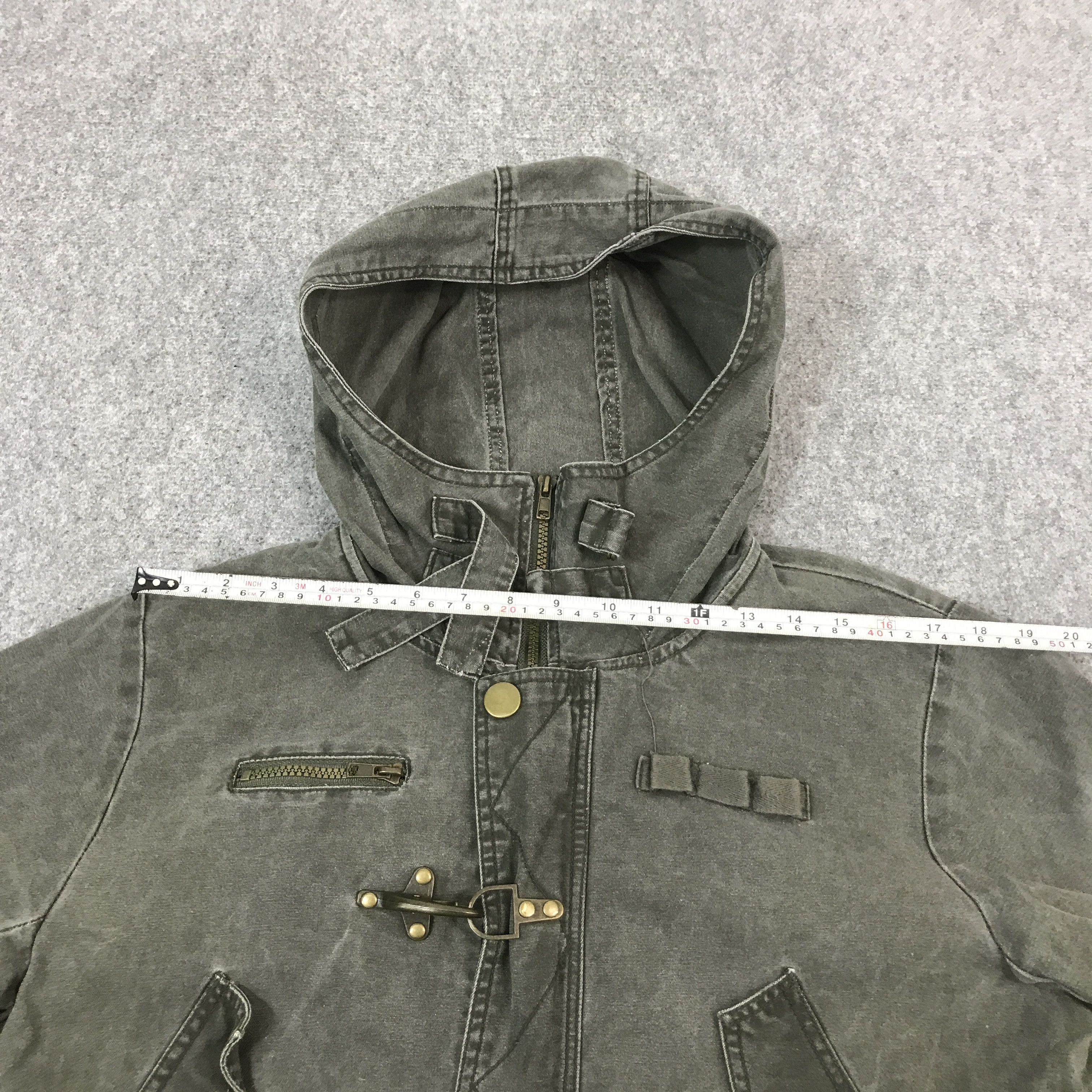 If Six Was Nine × Japanese Brand × Le Grande Bleu (L.G.B.) CRAZY ANGEL BLACK FADED STYLR HOODIES JACKET Size US L / EU 52-54 / 3 - 8 Thumbnail
