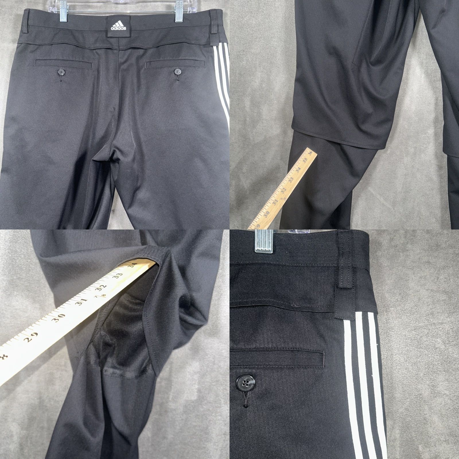 Adidas Adidas Climacool Pants Mens 36x34 Black Vented Regular Straight Inseam 34 Pro Dry Plus Khakis Breathable Activewear Golf Walking Size US 36 / EU 52 - 8 Thumbnail