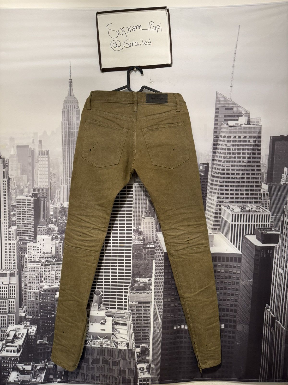 Fear of God Fear of God Fifth Collection Selvedge Jeans Olive SZ 29🔥 Size US 29 - 7 Thumbnail