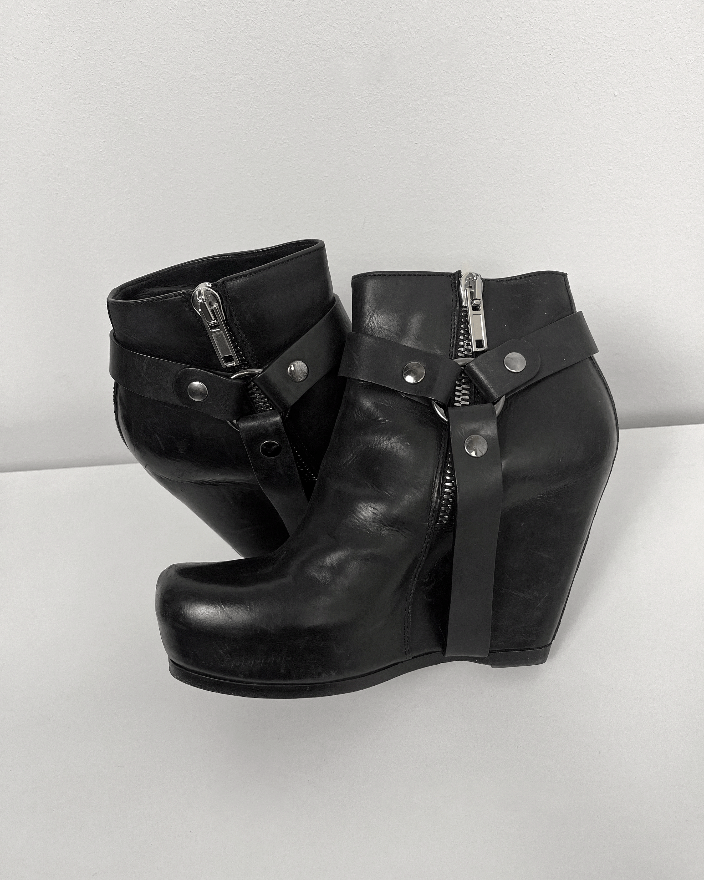 Rick Owens Rick Owens Harness Wedge Platform Boots Size US 5 / EU 37 - 7 Thumbnail